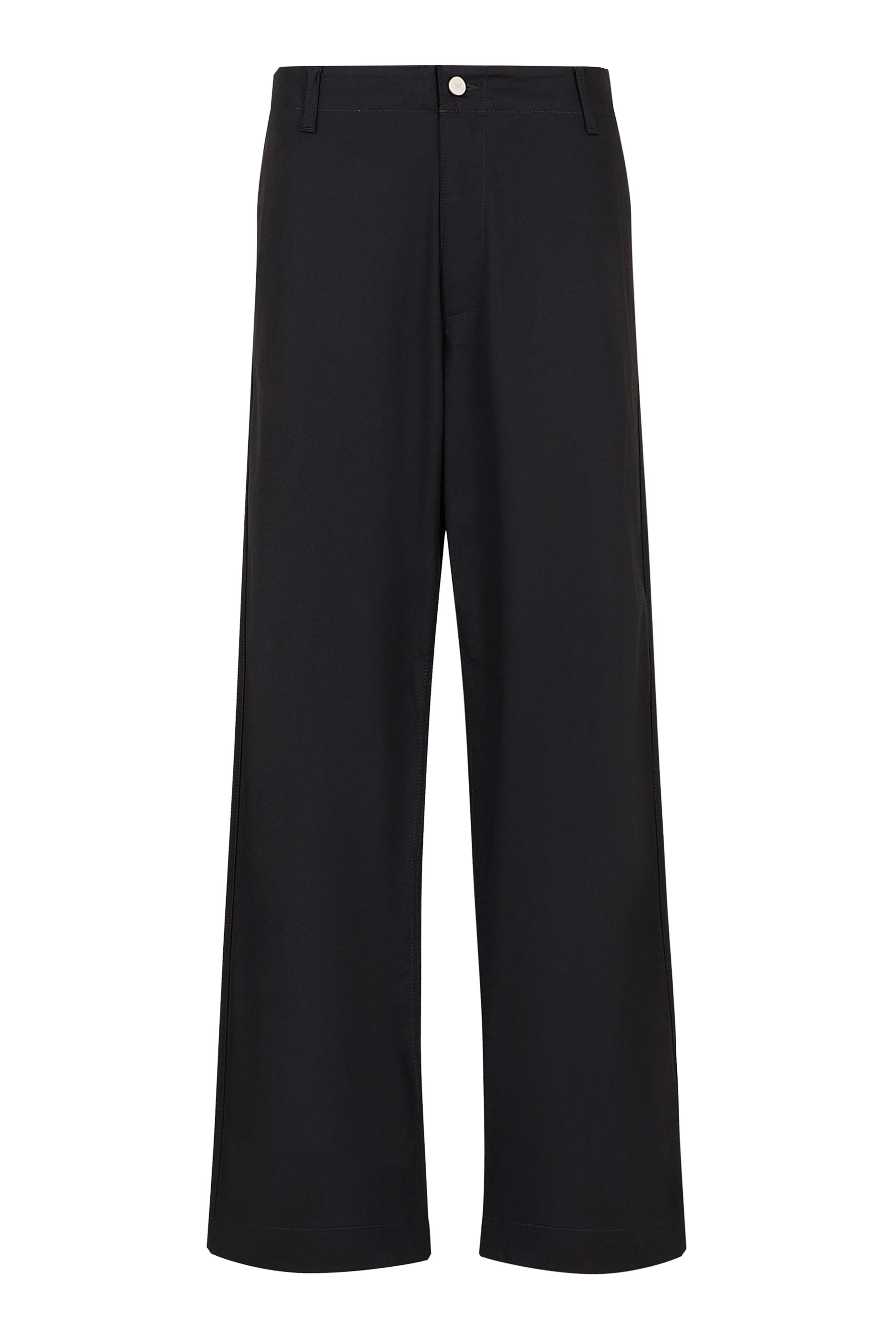 بنطال بقصة ساق مستقيمة قطن معاد تدويره من التشكيلة المستدامة