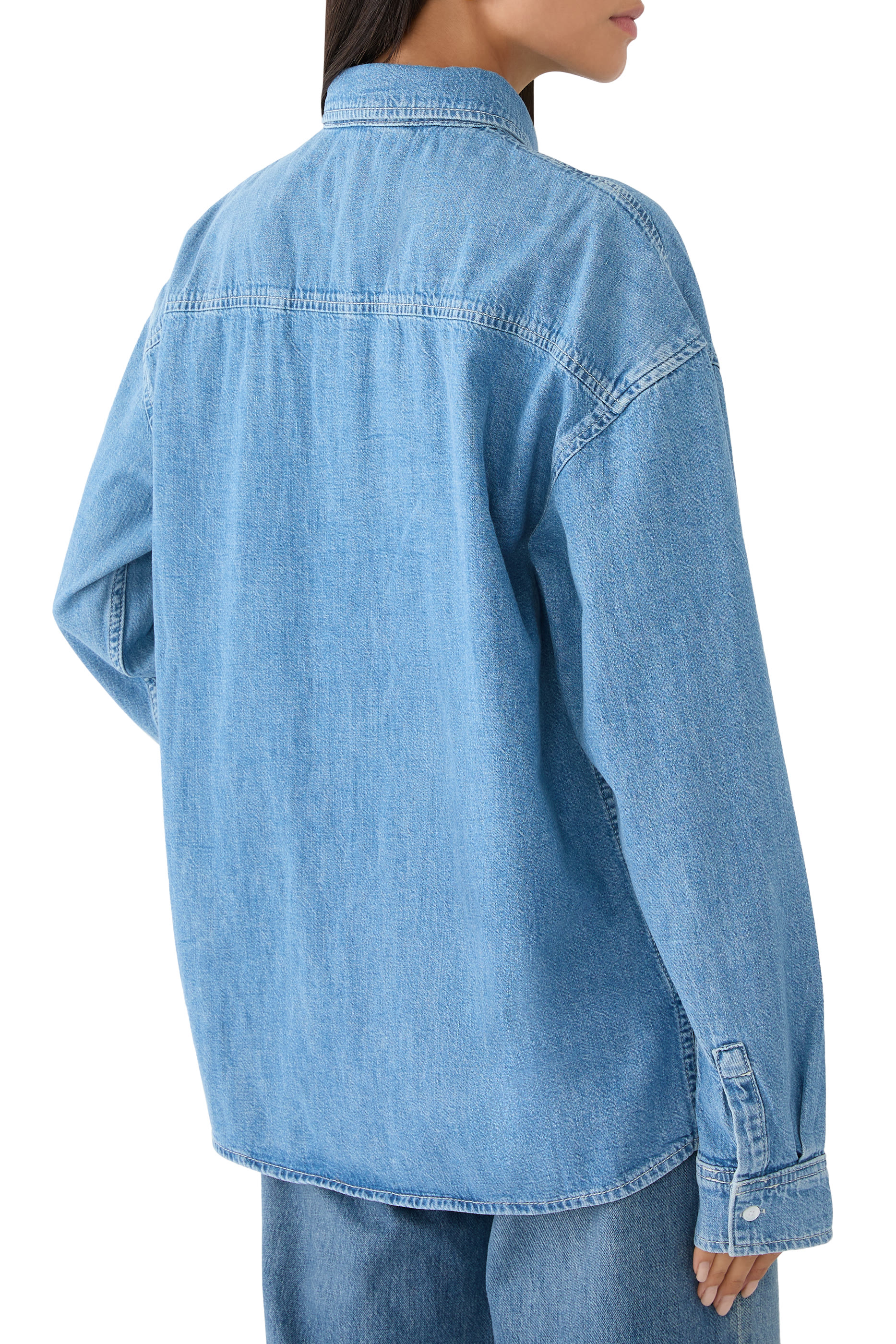 قميص ريتز دنيم مطرز