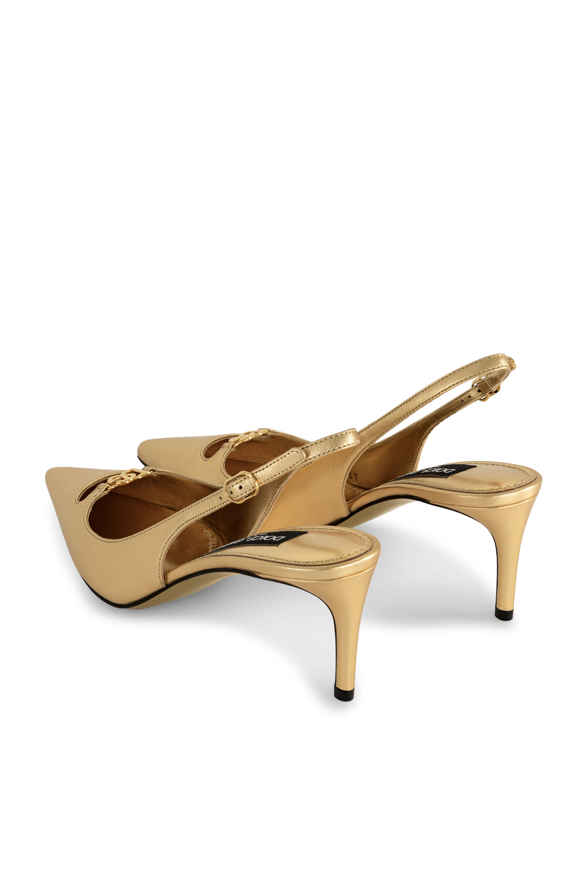 حذاء كلاسيكي بسير خلفي جلد نابا لامع