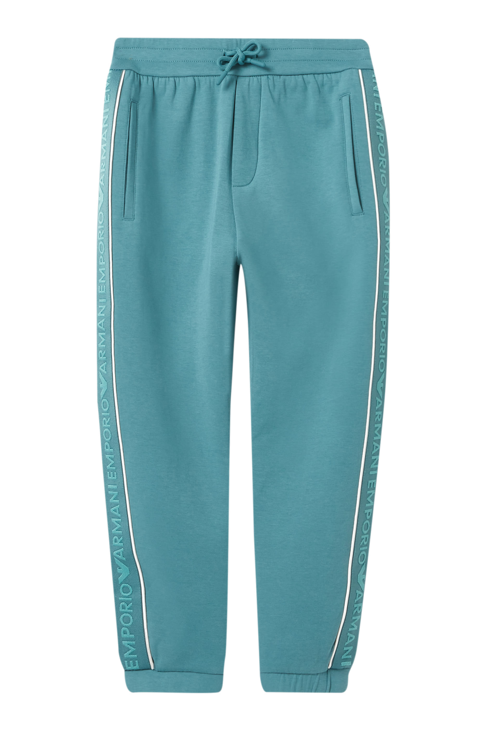 بنطال رياضي بشعار الماركة ورباط تضييق للأطفال