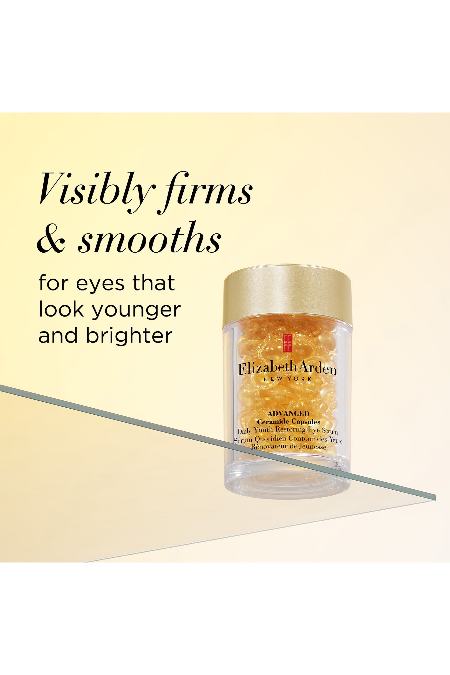 كبسولات سيراميد متطورة بسيروم يومي لاستعادة شباب بشرة العين، 60 كبسولة