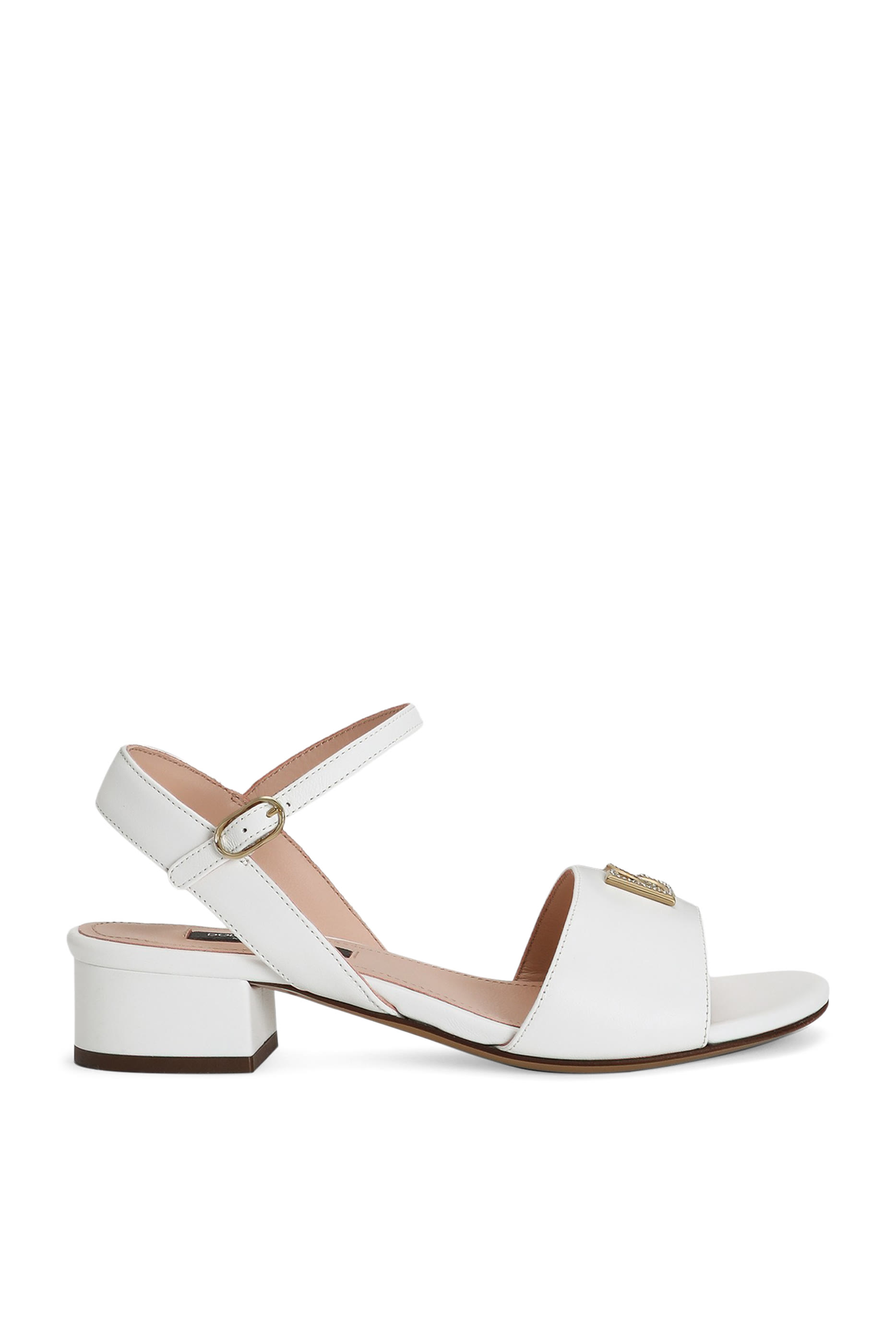 Kids DG Logo Calfskin Sandals