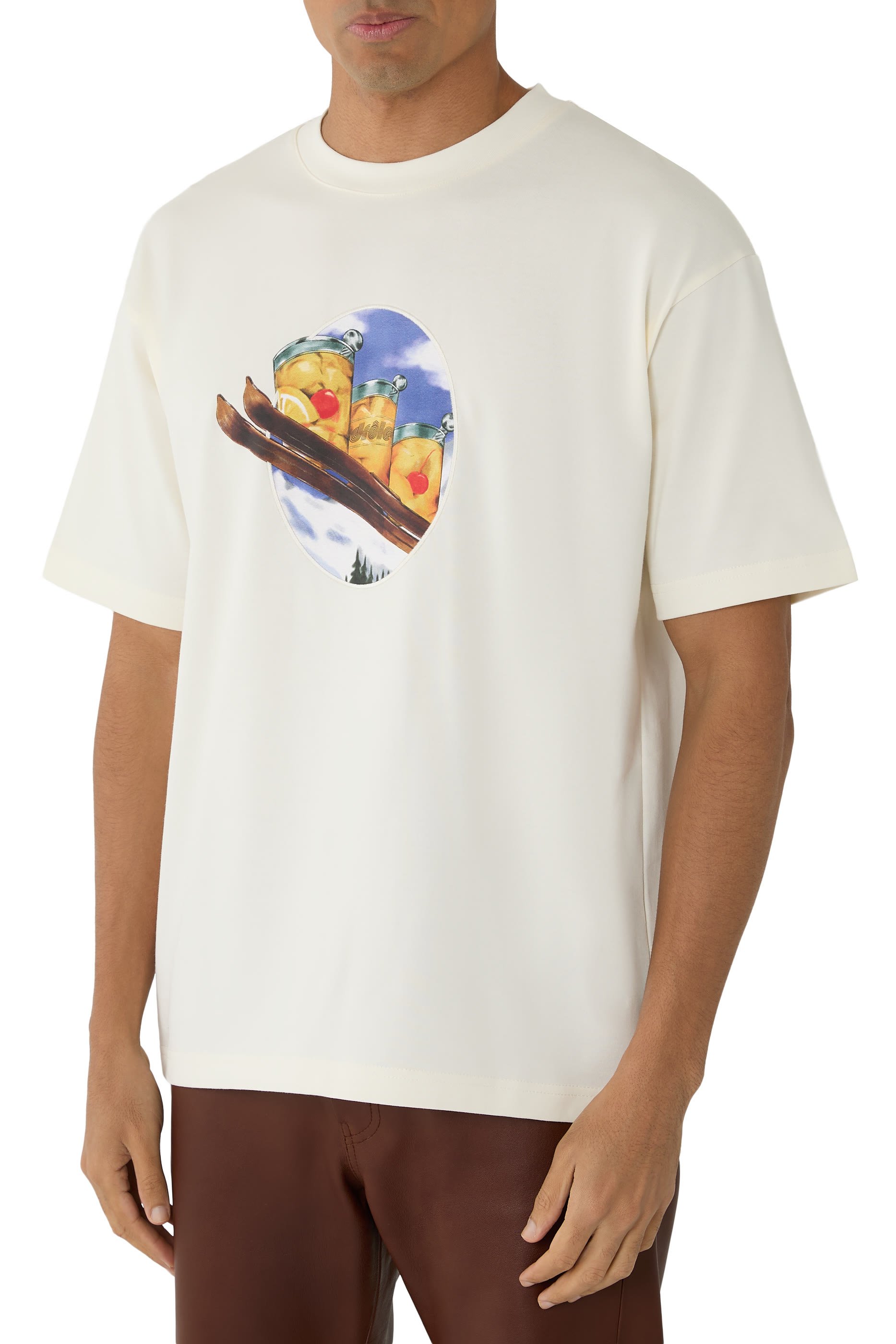 تيشيرت بنقشة تزلج