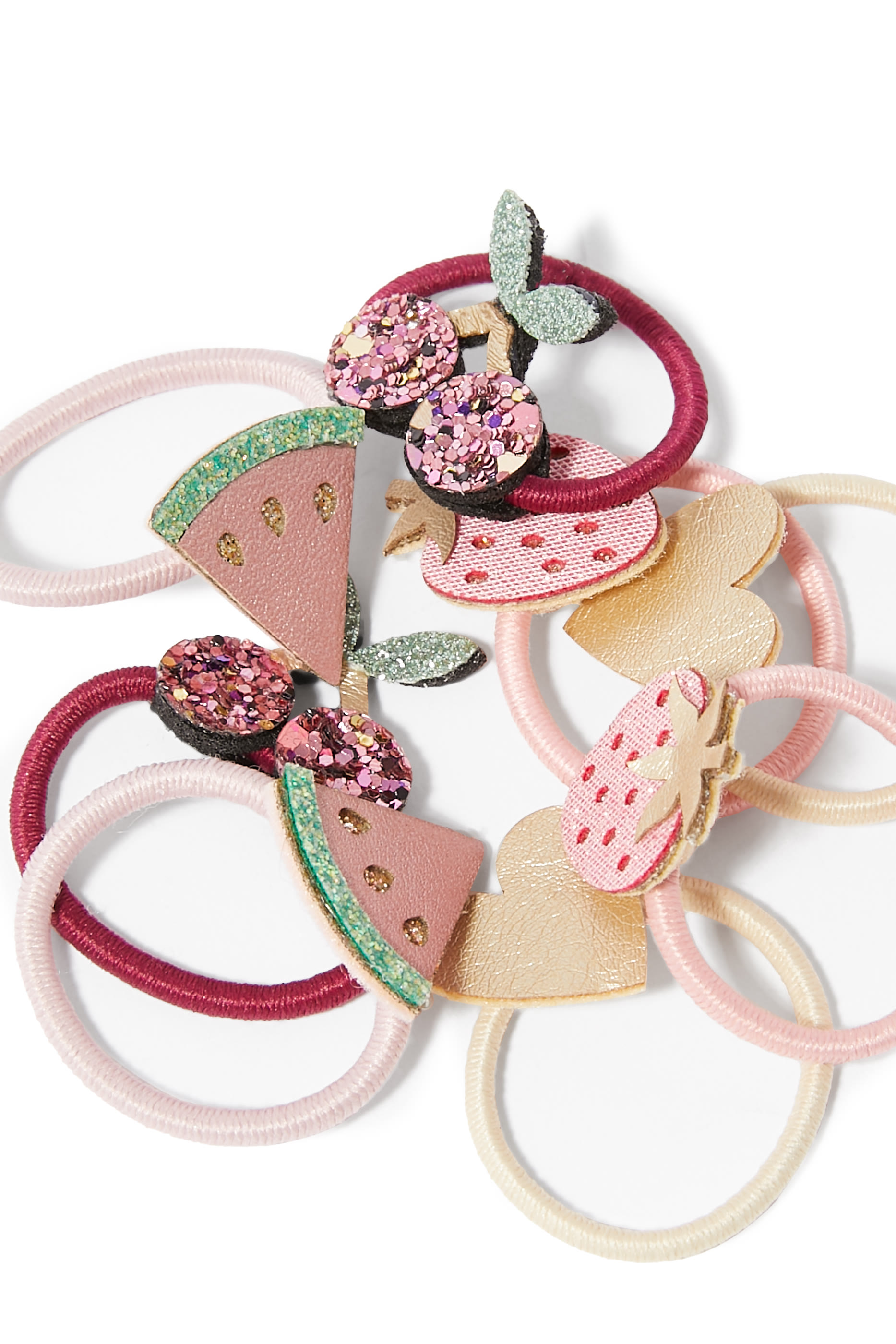 ربطات شعر صغيرة مزينة بفواكه للأطفال