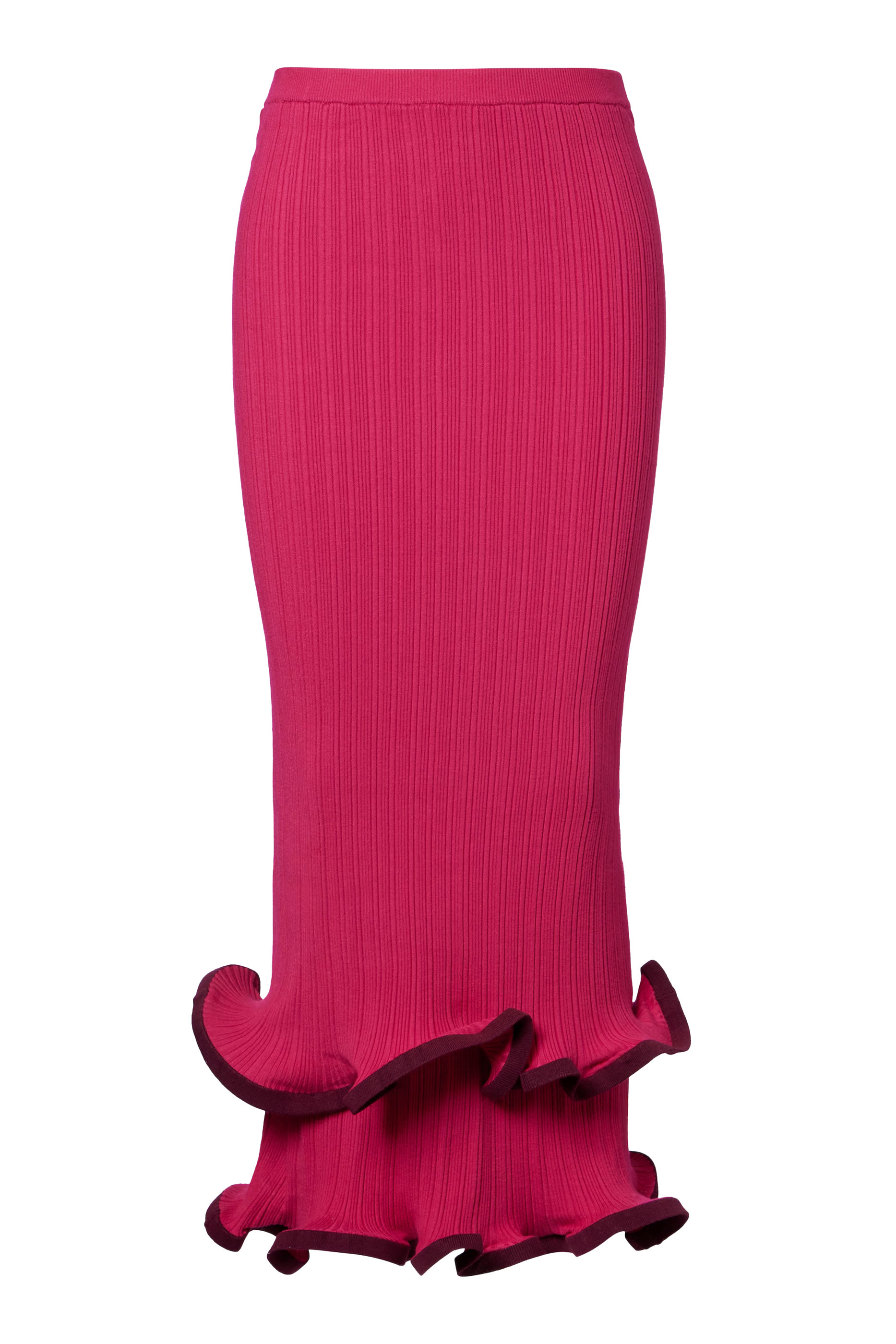 تنورة ميلي متوسطة الطول بكشكش