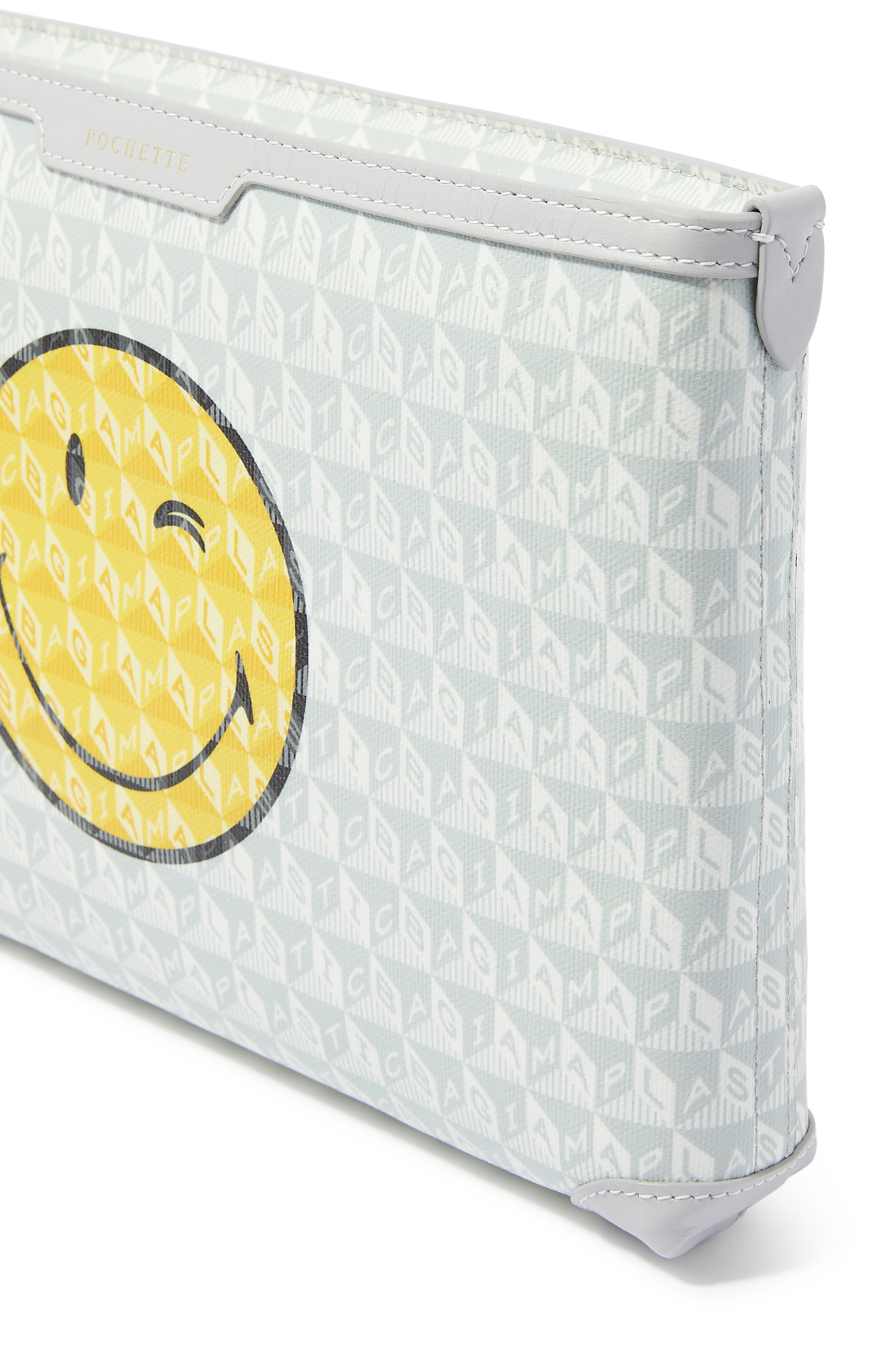 حقيبة صغيرة آي ام ايه بلاستيك باج بطبعة وجه بغمزة