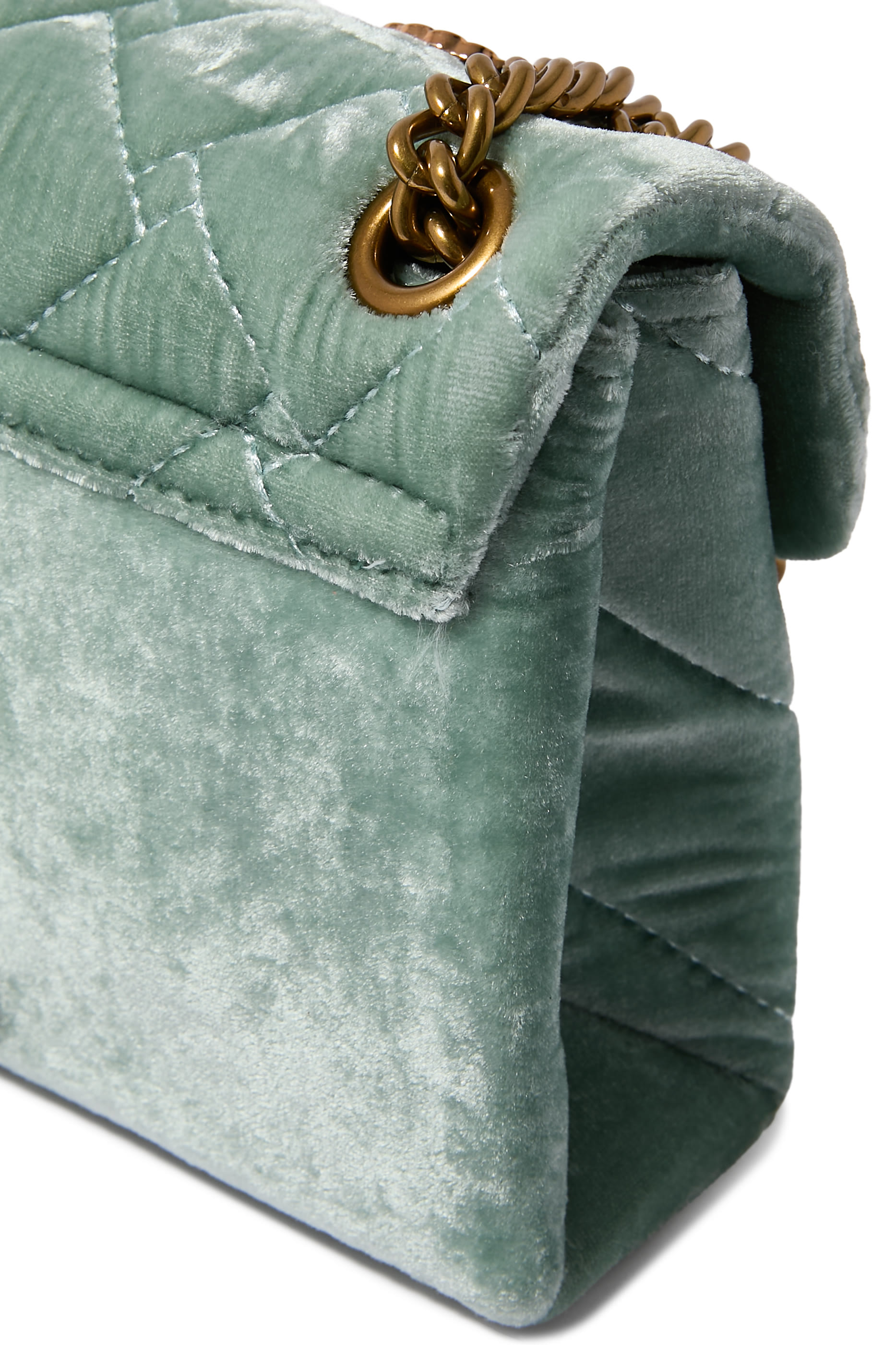 حقيبة كنسنغتون صغيرة قماش مخملي