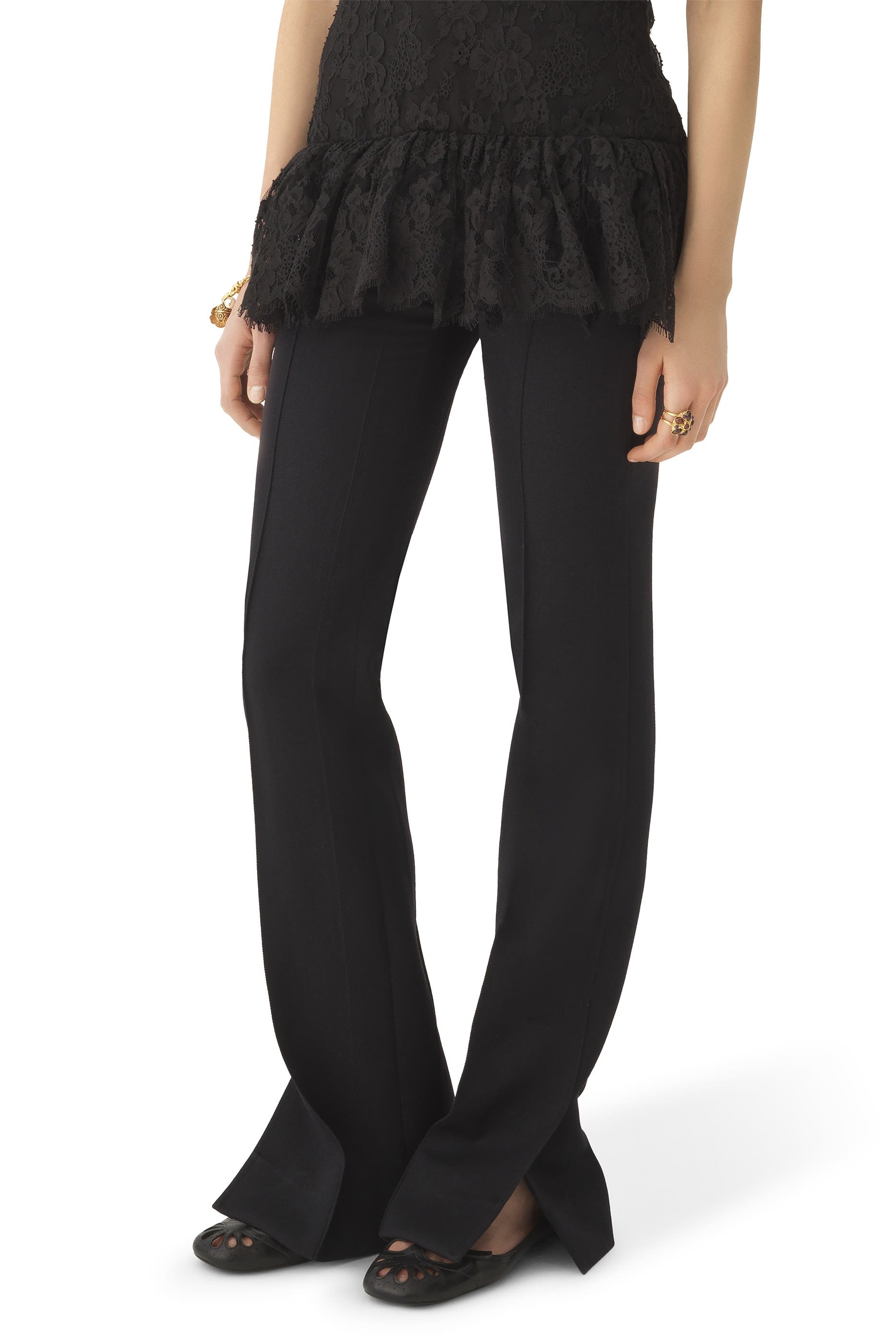 بنطال بقصة ضيقة قطن كافلري ناعم