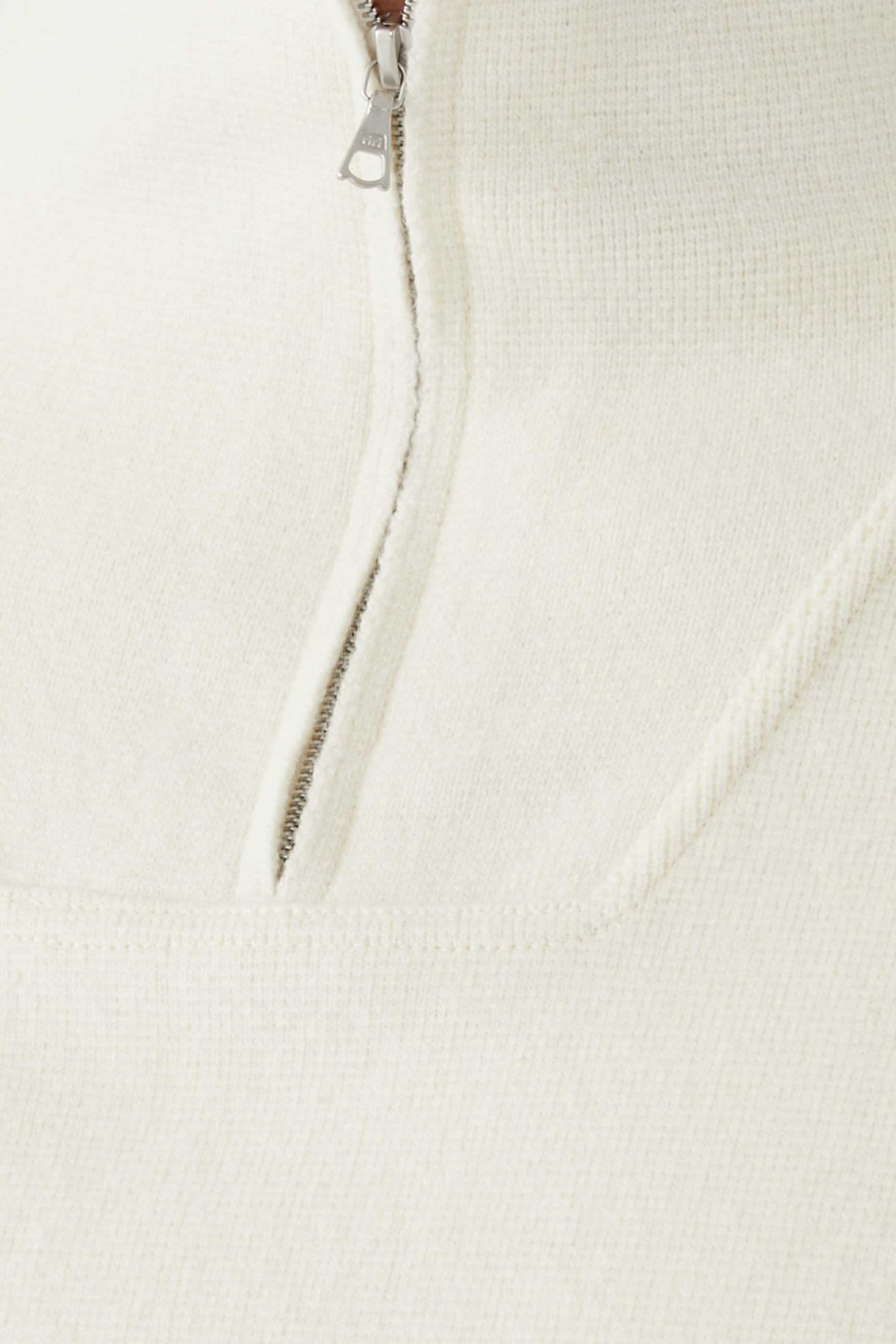 كنزة نسيج مضلع صوف ميلانو ثقيل