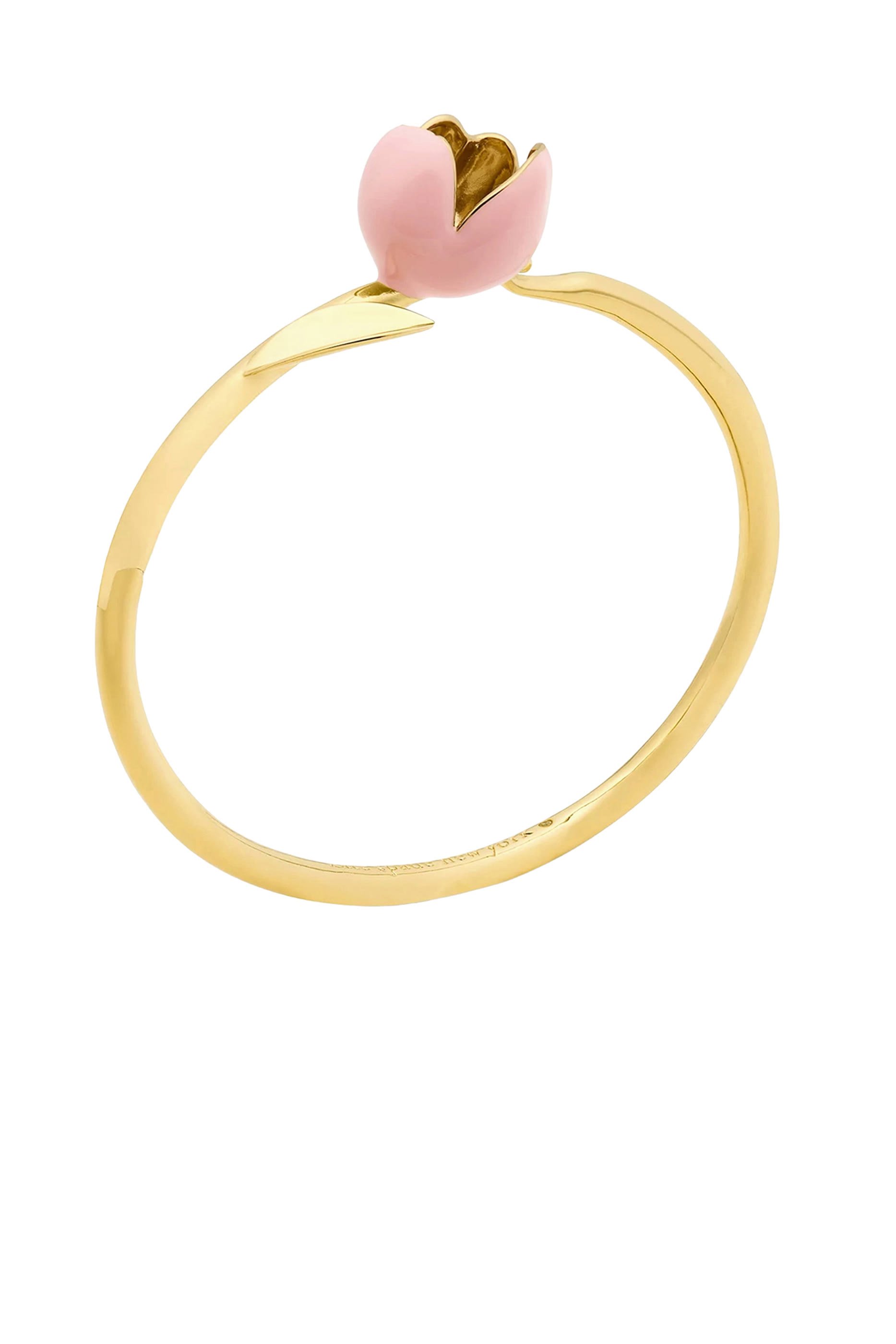 سوار بحلية على شكل زهرة مطلية بالمينا