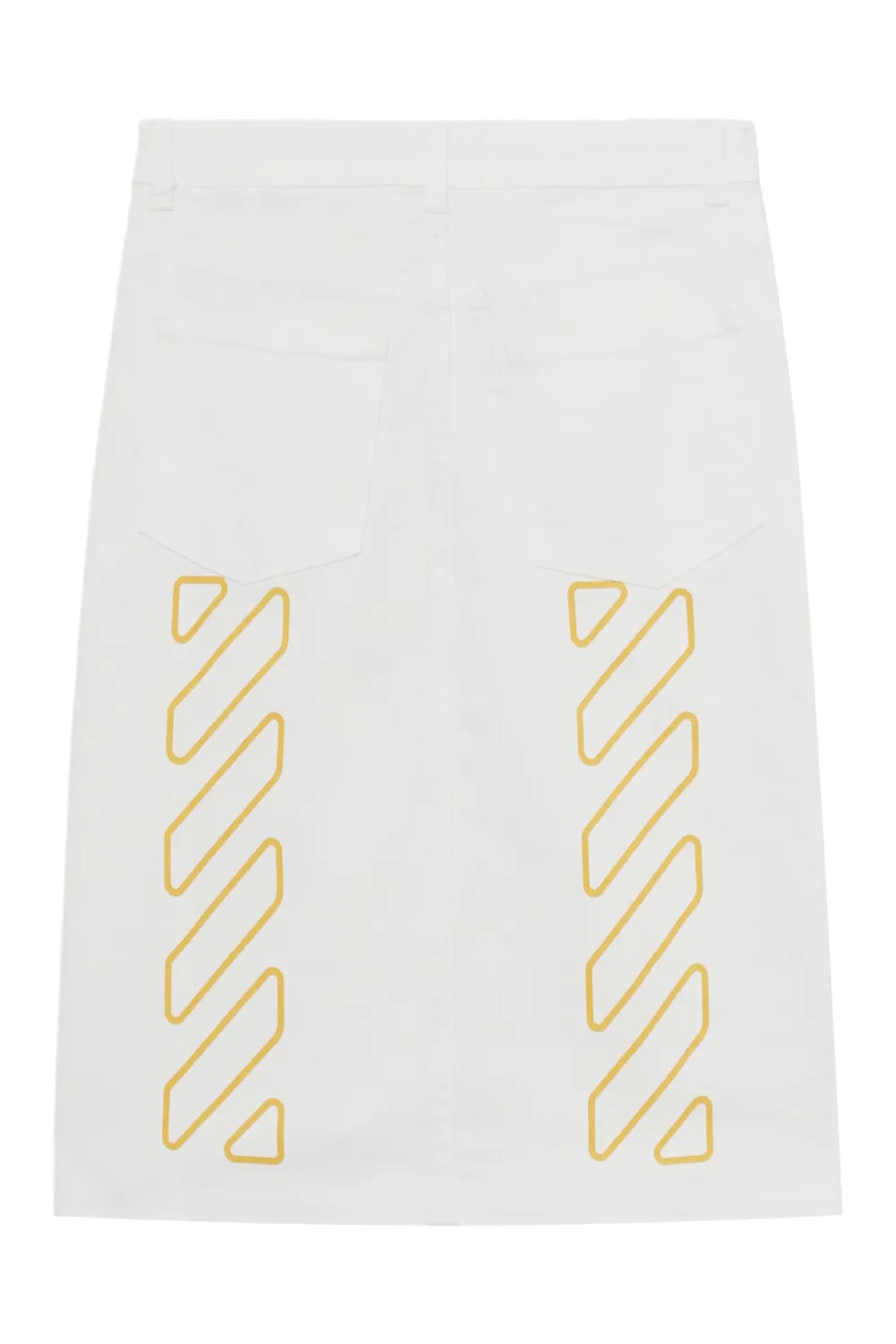 تنورة دنيم بشعار الماركة للأطفال