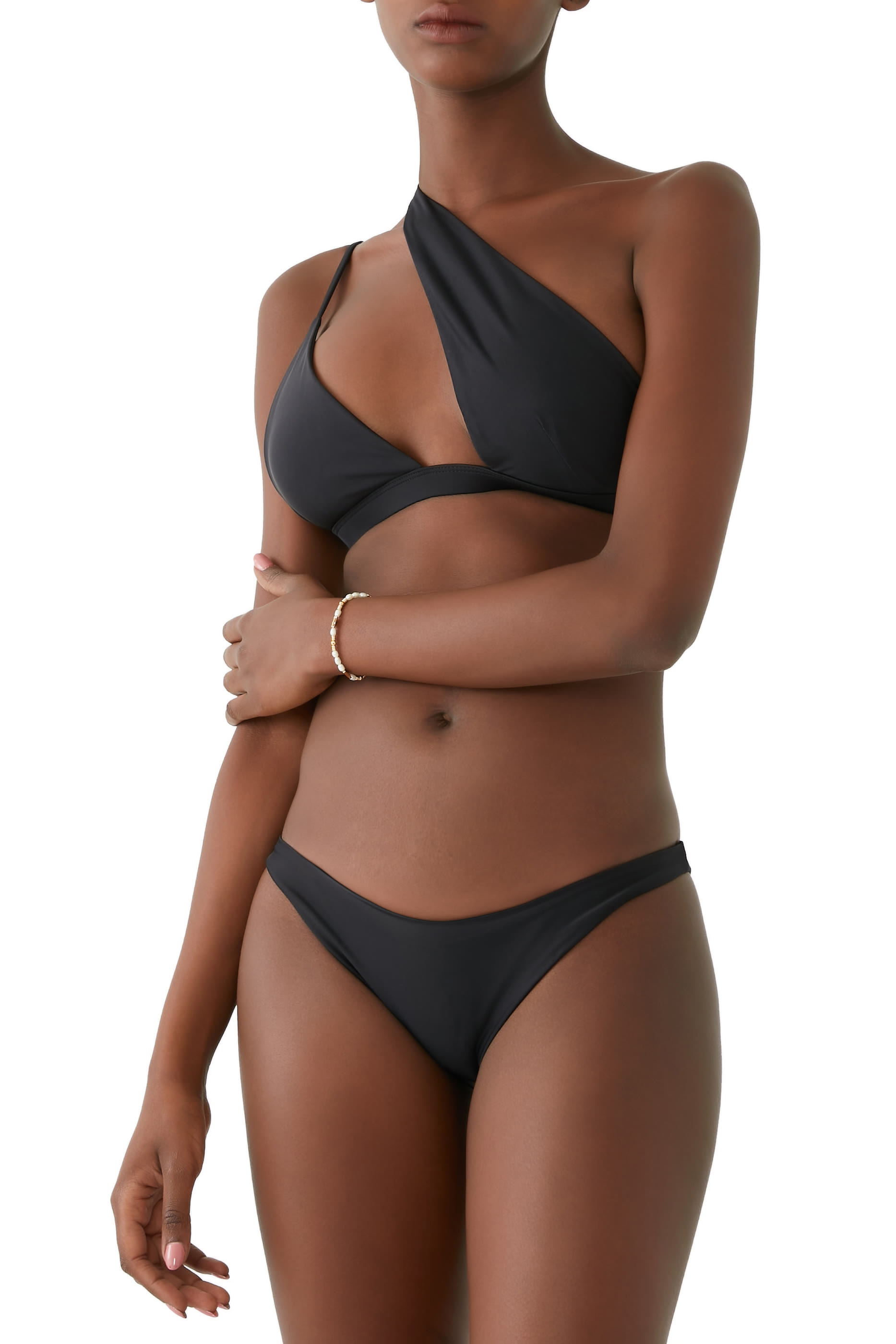 قطعة بيكيني علوية لورين بكتف واحد مكشوف