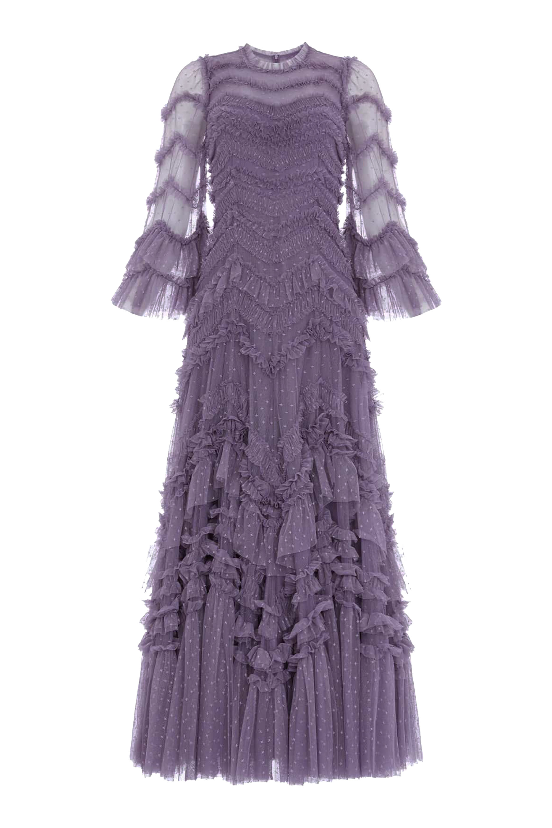 فستان سهرة إيليا بأكمام طويلة