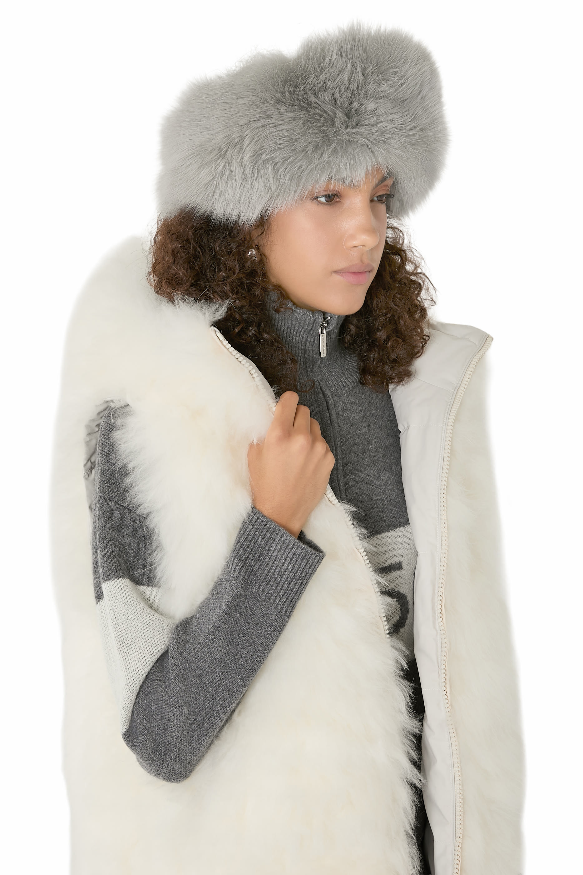 طوق رأس فرو الأرنب ريكس