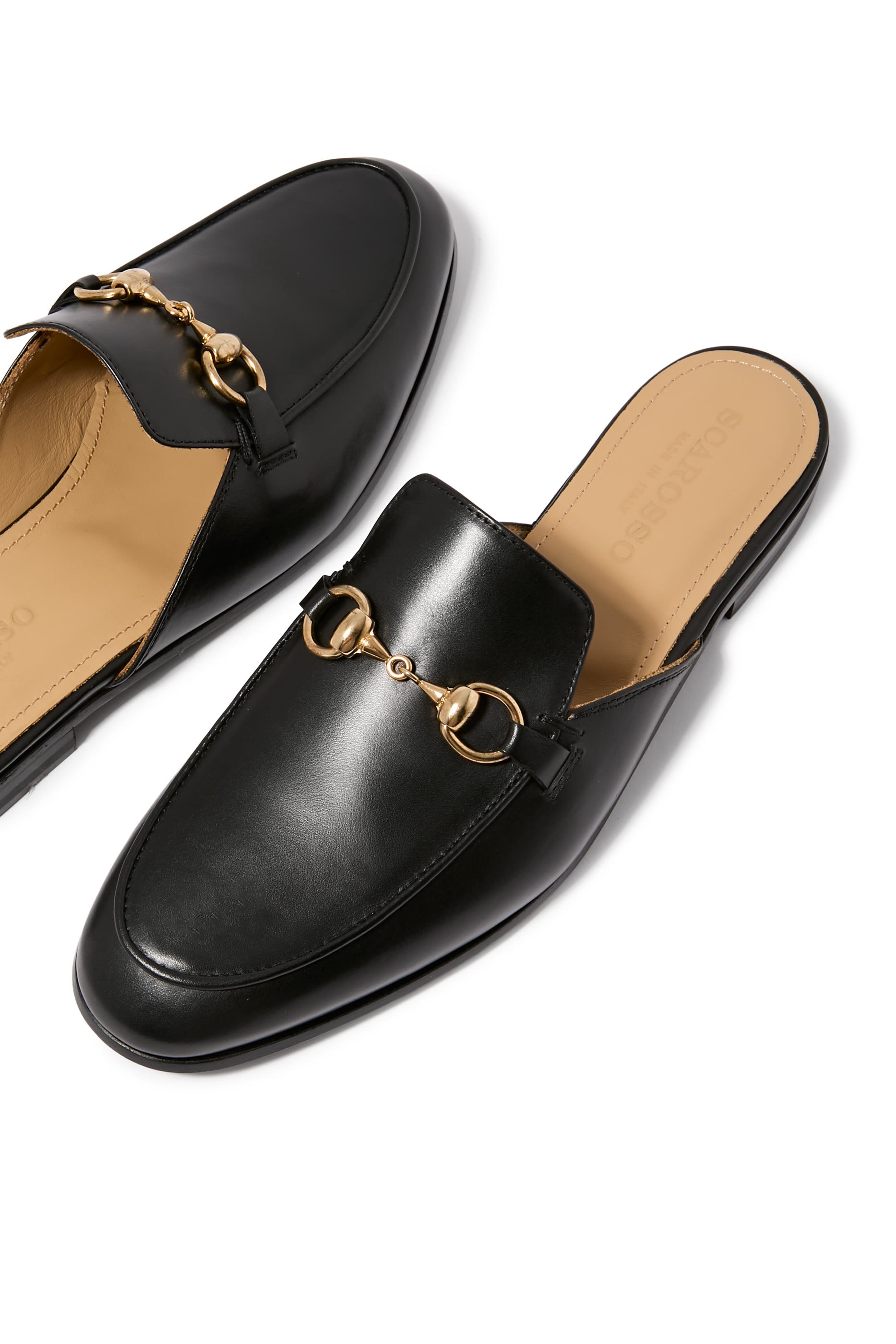 حذاء سيرينا أسود مفتوح من الخلف