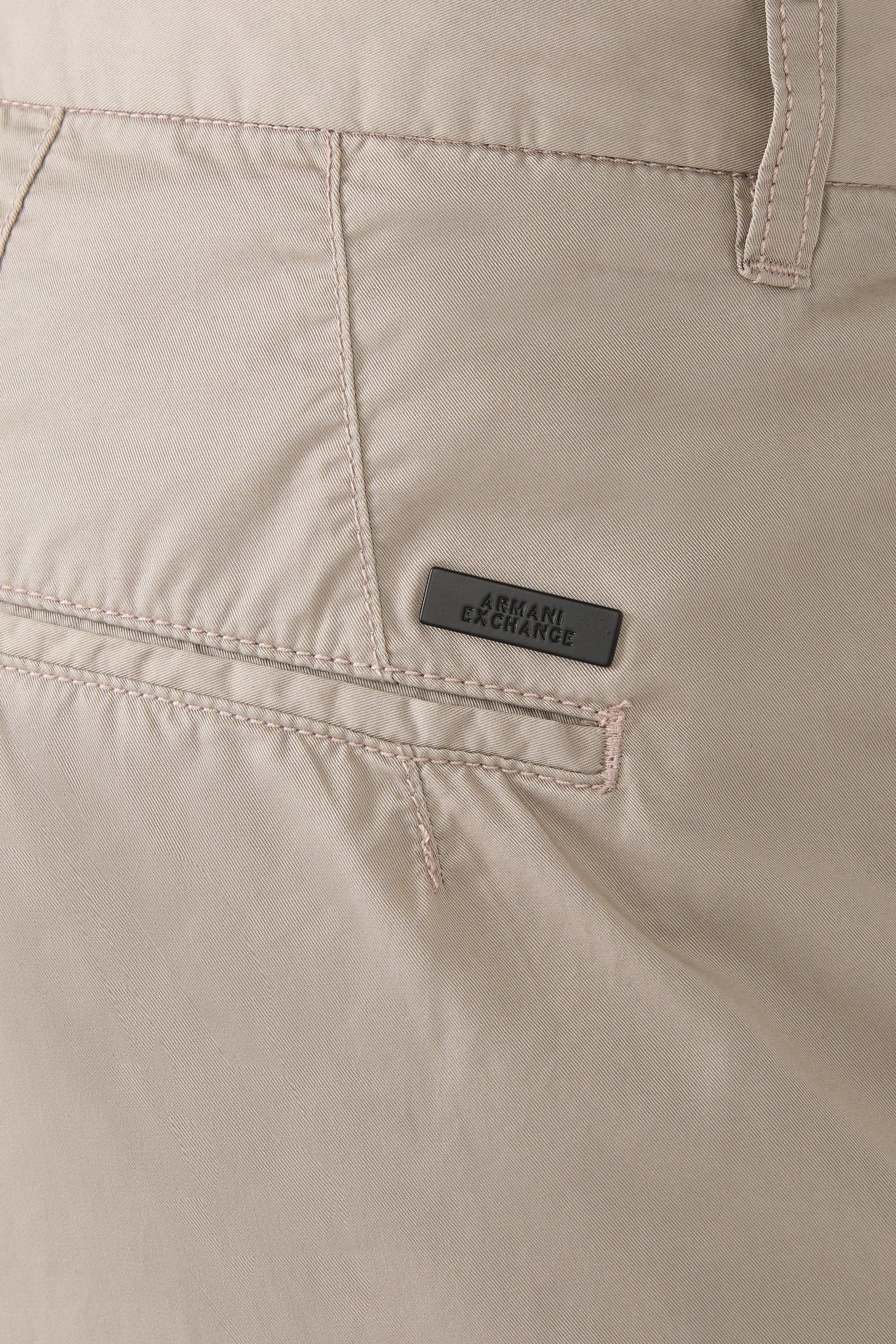 بنطال بقصة ساق مستقيمة قطن تويل