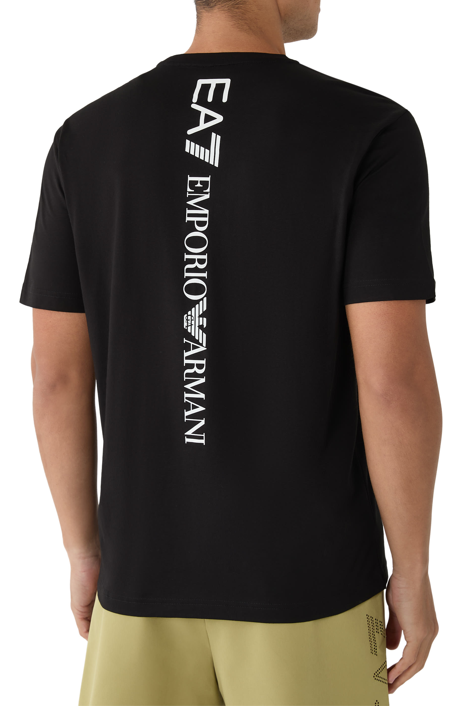 تيشيرت مزين بشعار الماركة قطن-جيرسيه