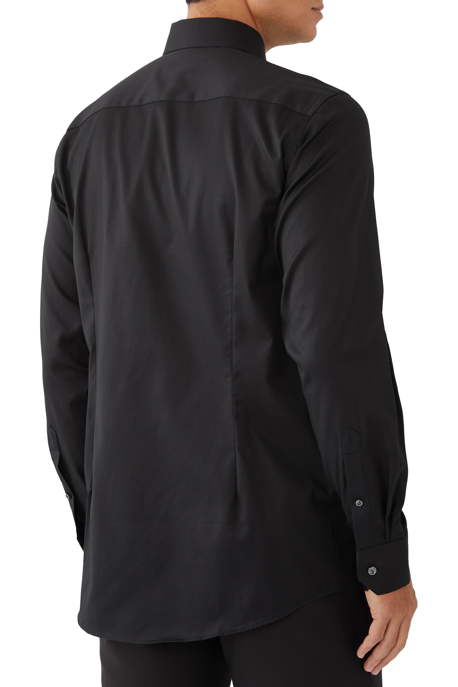 قميص تويل بشعار للماركة