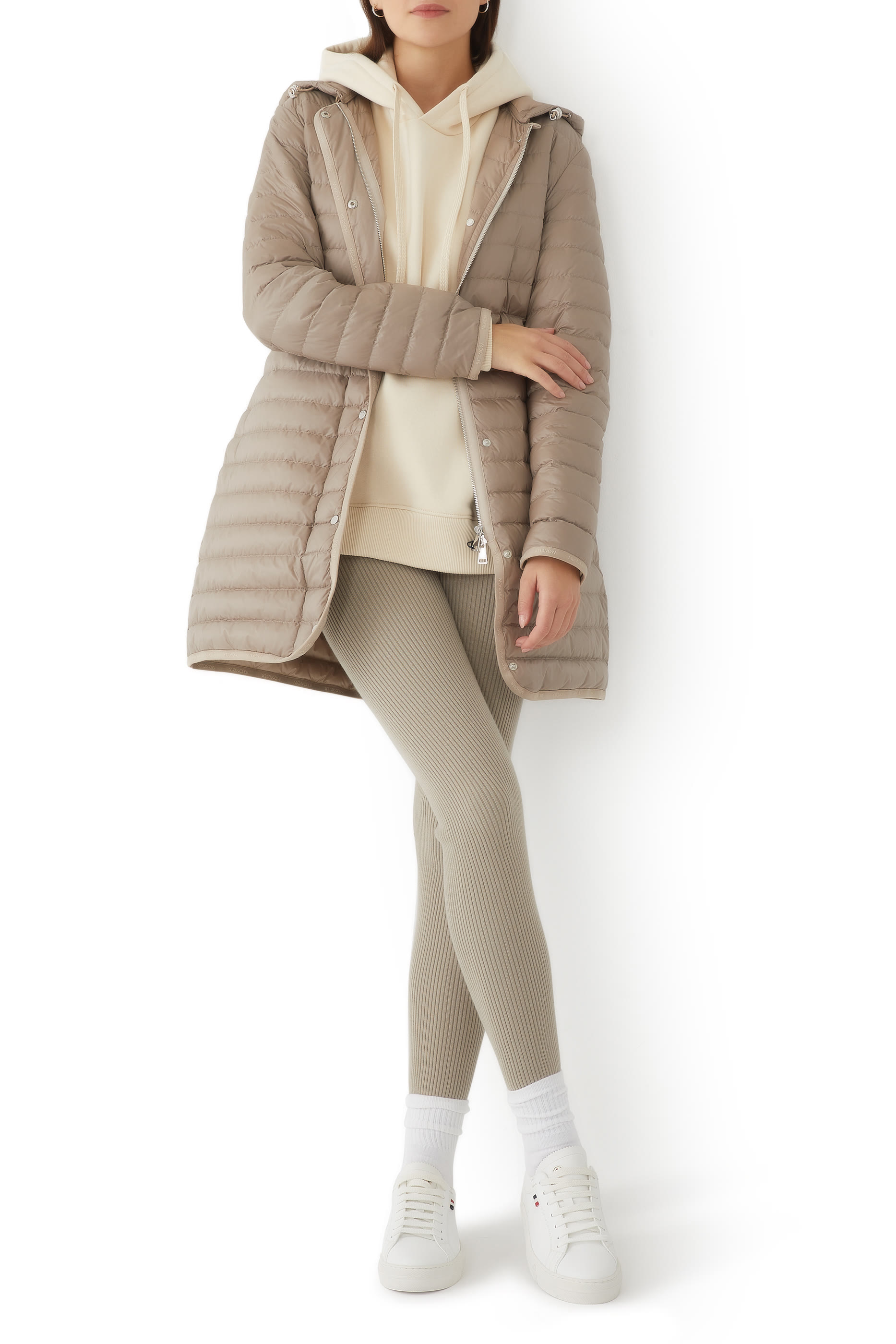 جاكيت أوريدون طويل مبطن بزغب