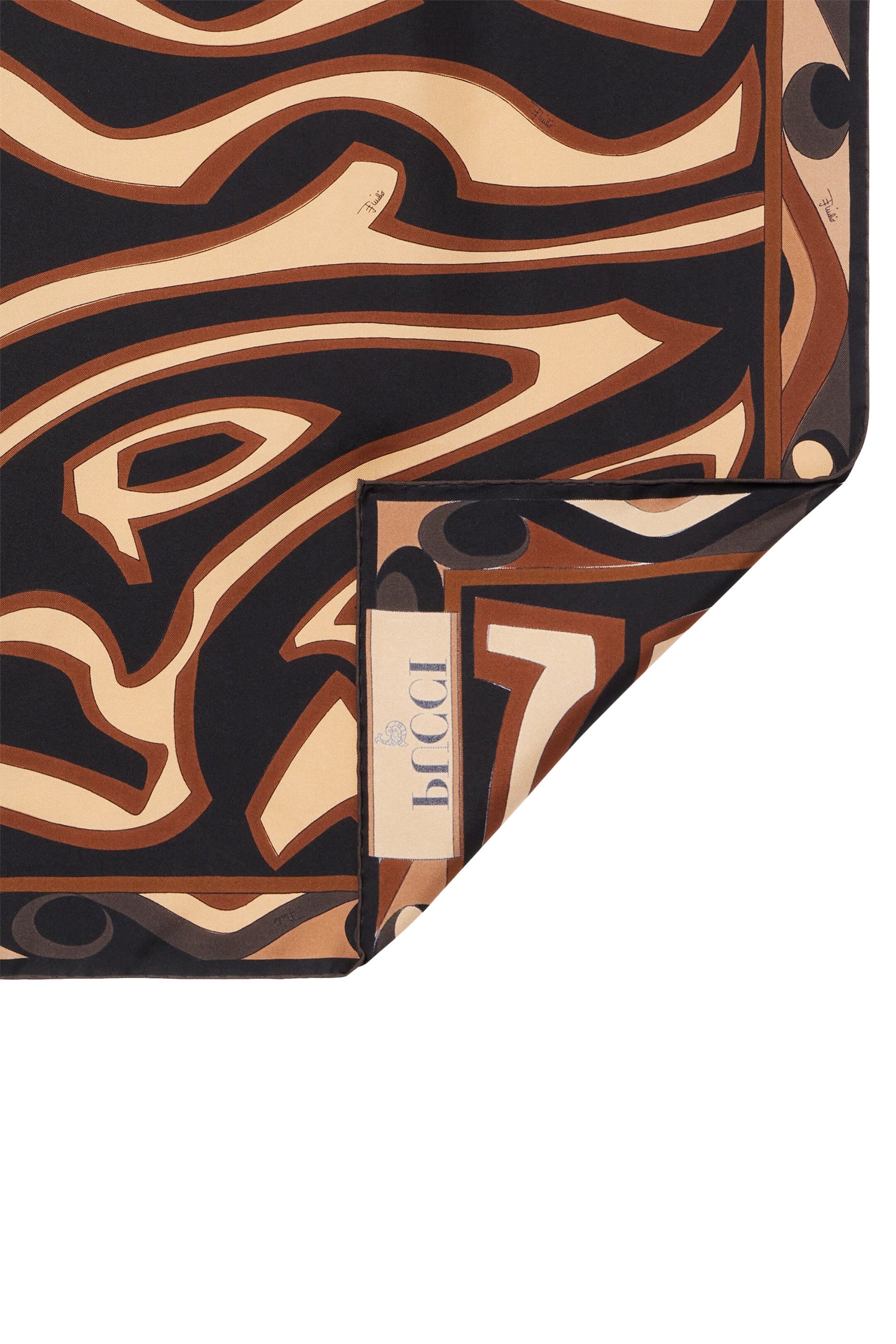 Printed Silk Twill Scarf 