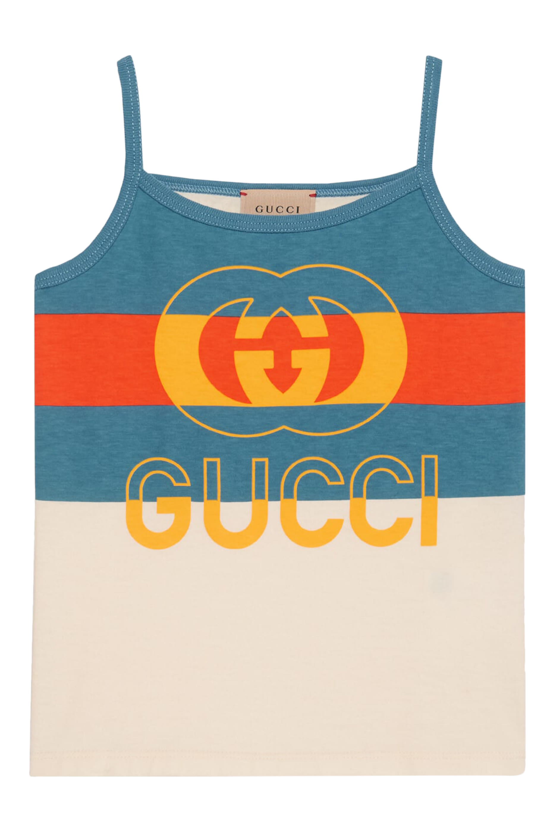 بلوزة للأطفال بطبعة حرفي شعار الماركة بتصميم متداخل