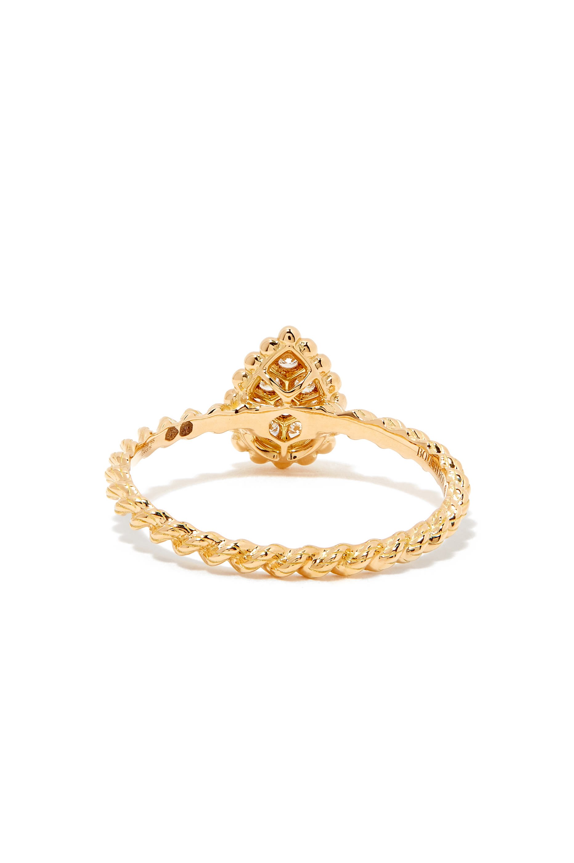 خاتم كاتر كبير إصدار وايت ذهب مختلط عيار 18