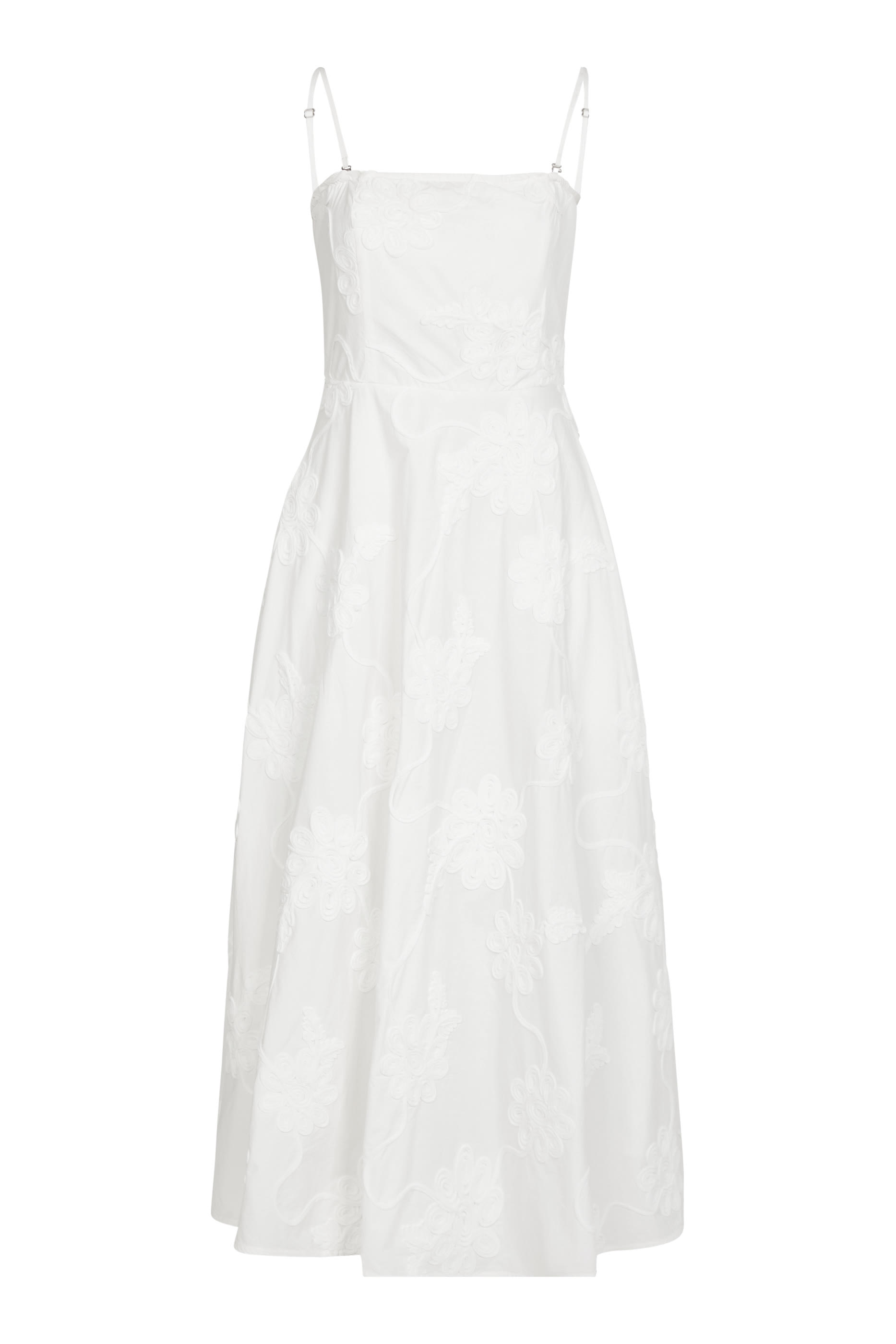 فستان بتطريزات زهور