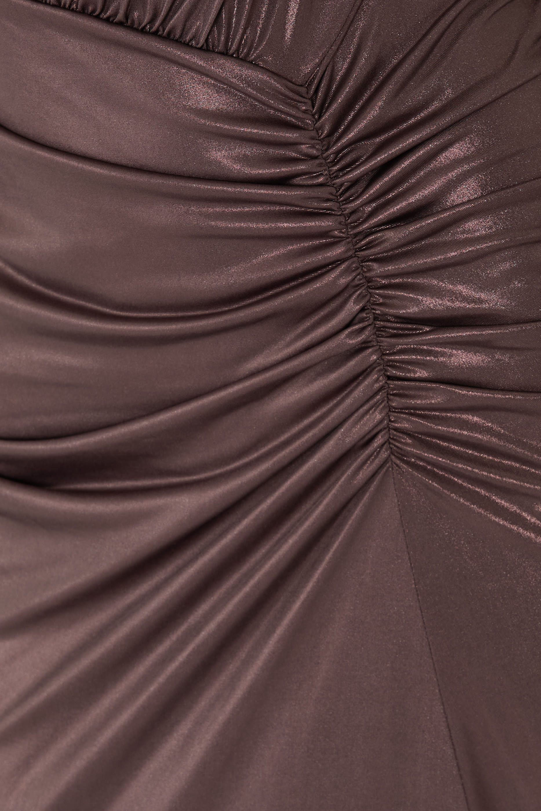 فستان بكتف مكشوف بكشكش جرسيه