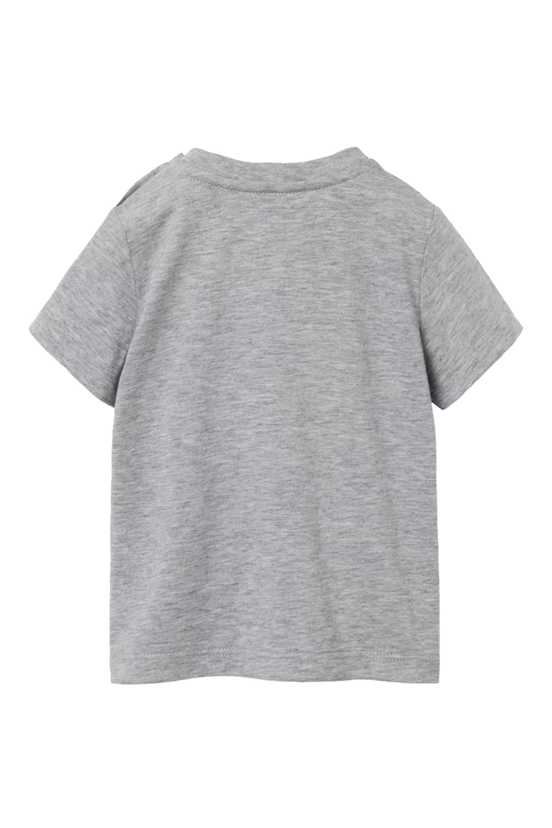 تيشيرت بتطريز شعار الماركة قطن للرضع