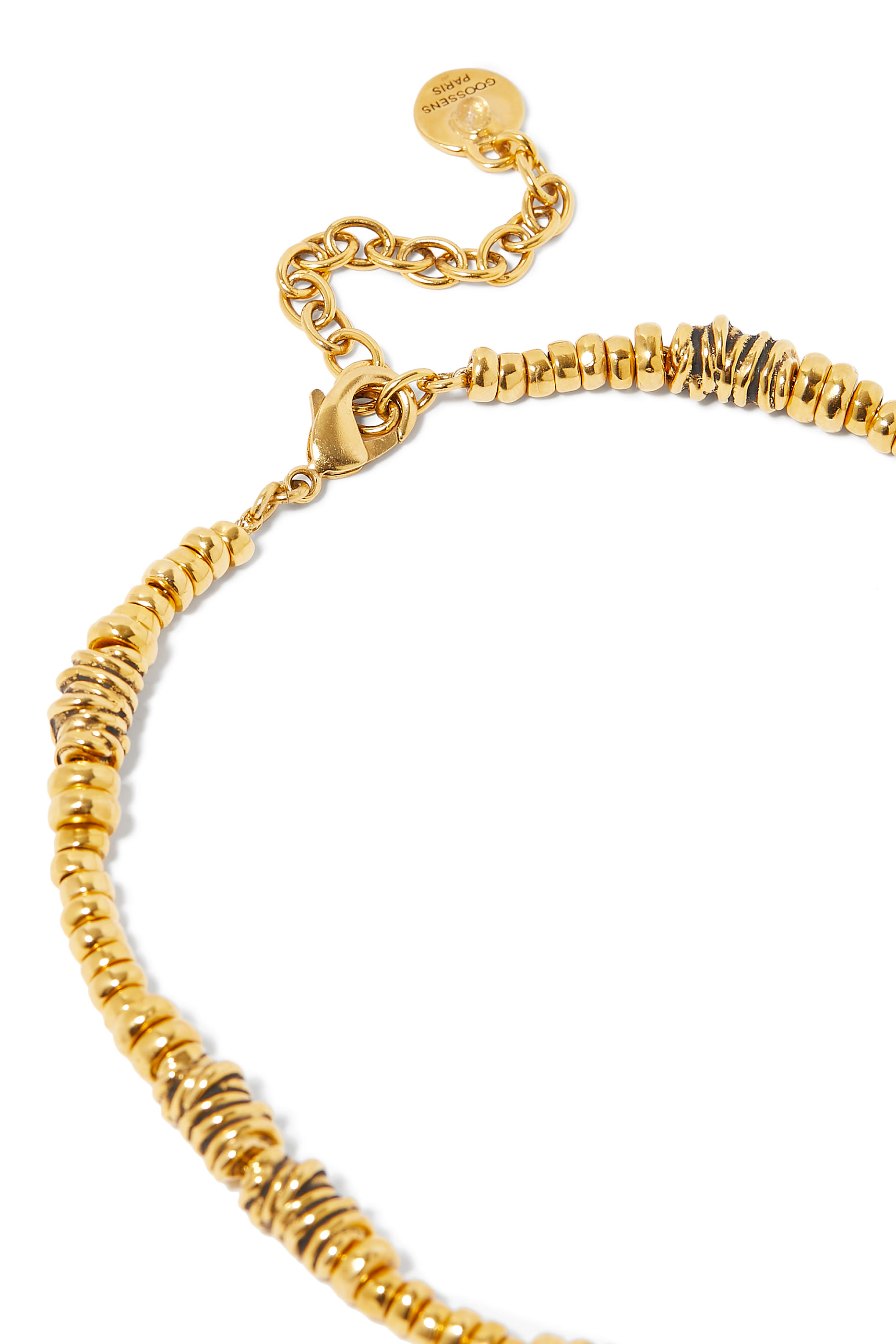 قلادة صن آند مون أسترو مرصعة بحجر الكارنيليان، نحاس مطلي بالذهب عيار 24