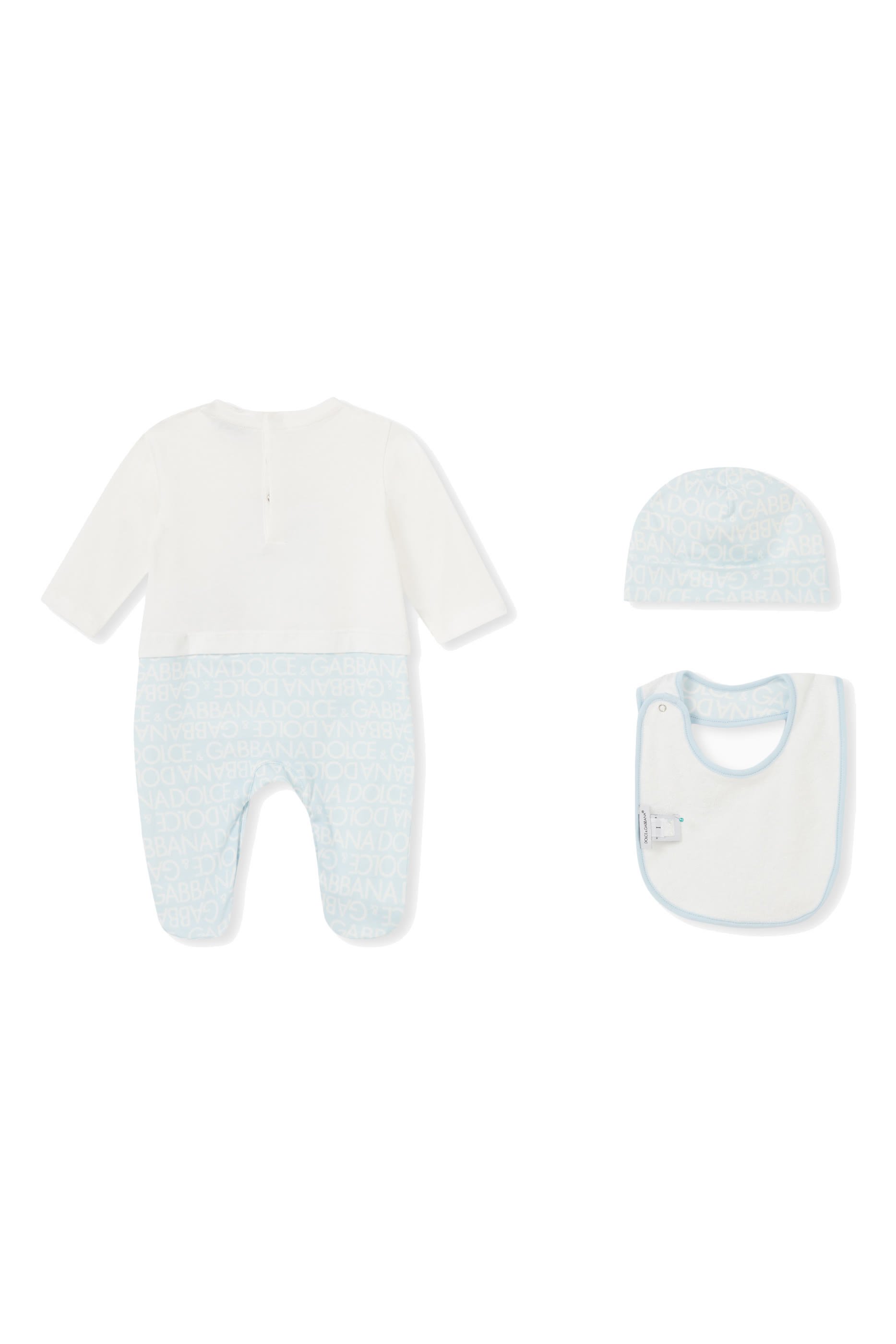 طقم هدايا بطبعات شعار الماركة للأطفال، 3 قطع