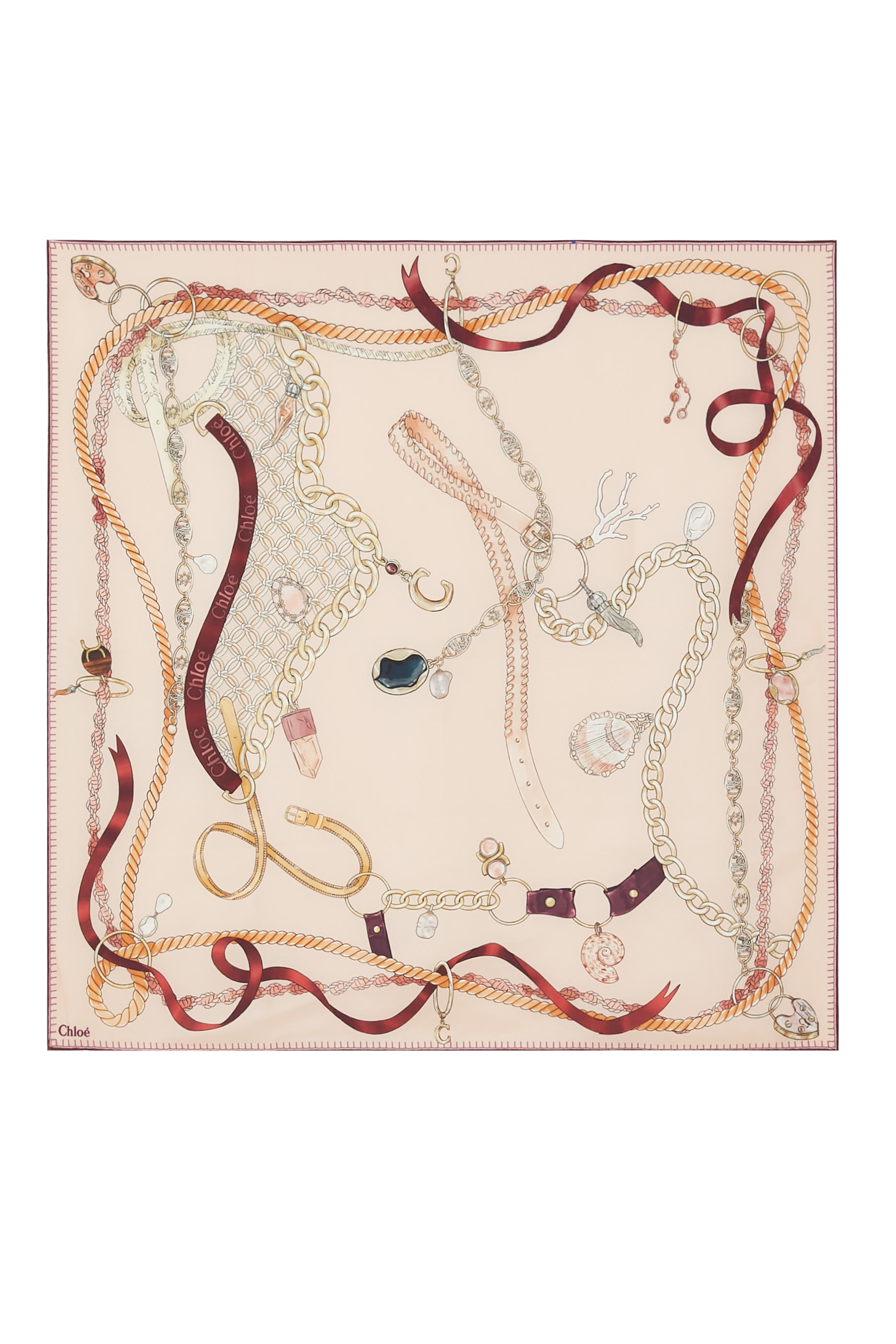 وشاح بتصميم مربع