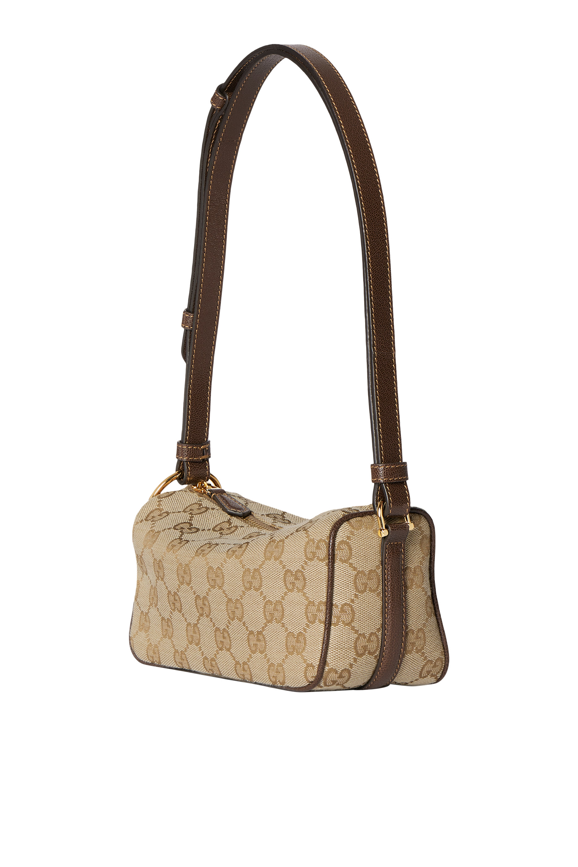 حقيبة صغيرة بحافة بتصميم مقوس وحلية لجام الحصان