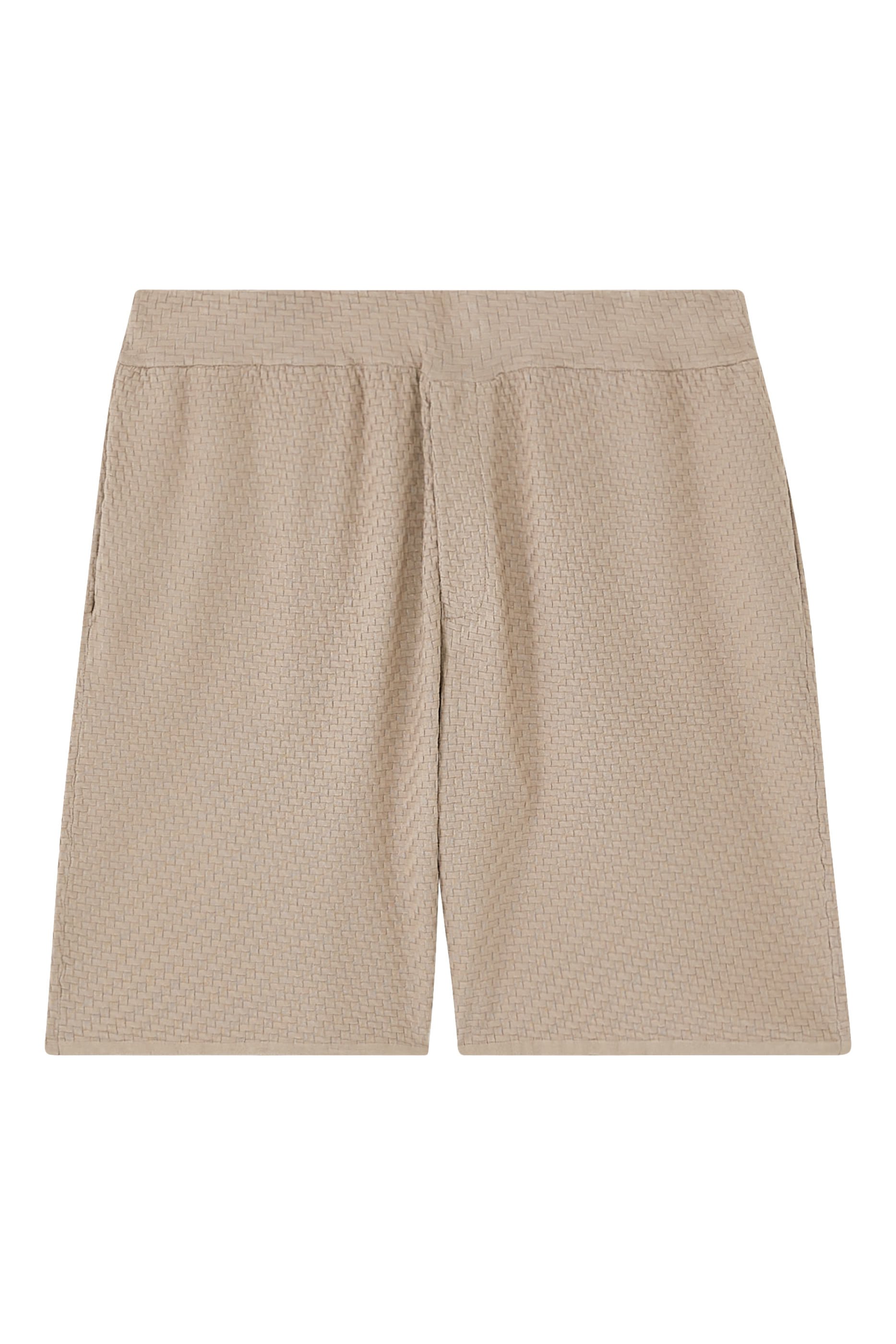 شورت منسوج بخصر مطاطي 