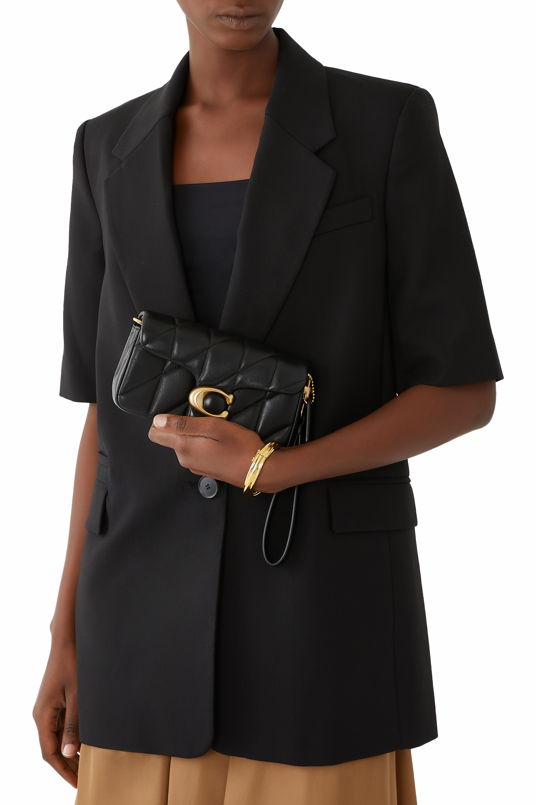 حقيبة تابي بيلو بحمالة وتصميم مبطن جلد