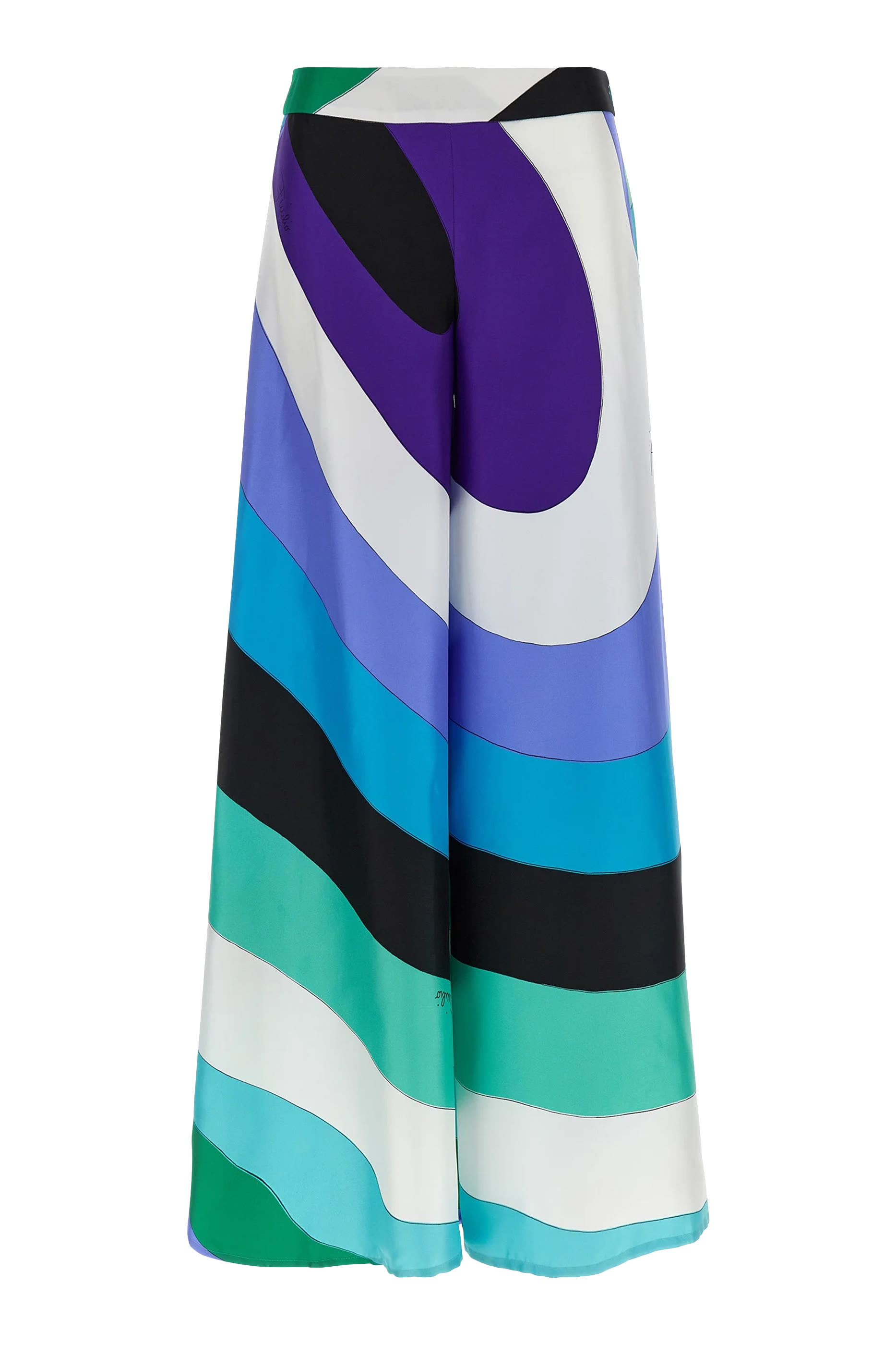 بنطال بطبعة ايرايد حرير تويل