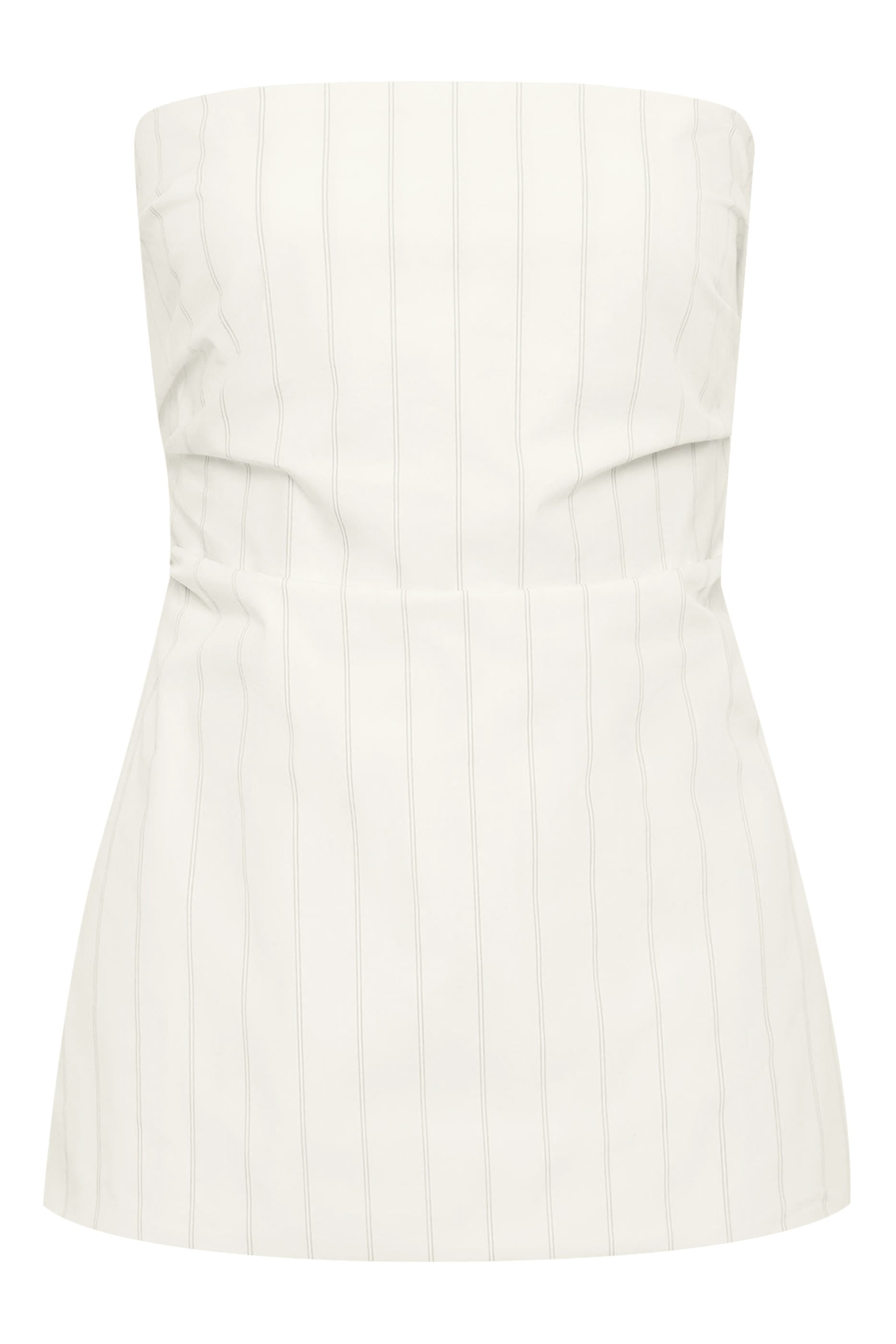 بلوزة بلا حمالات بربط في الخلف