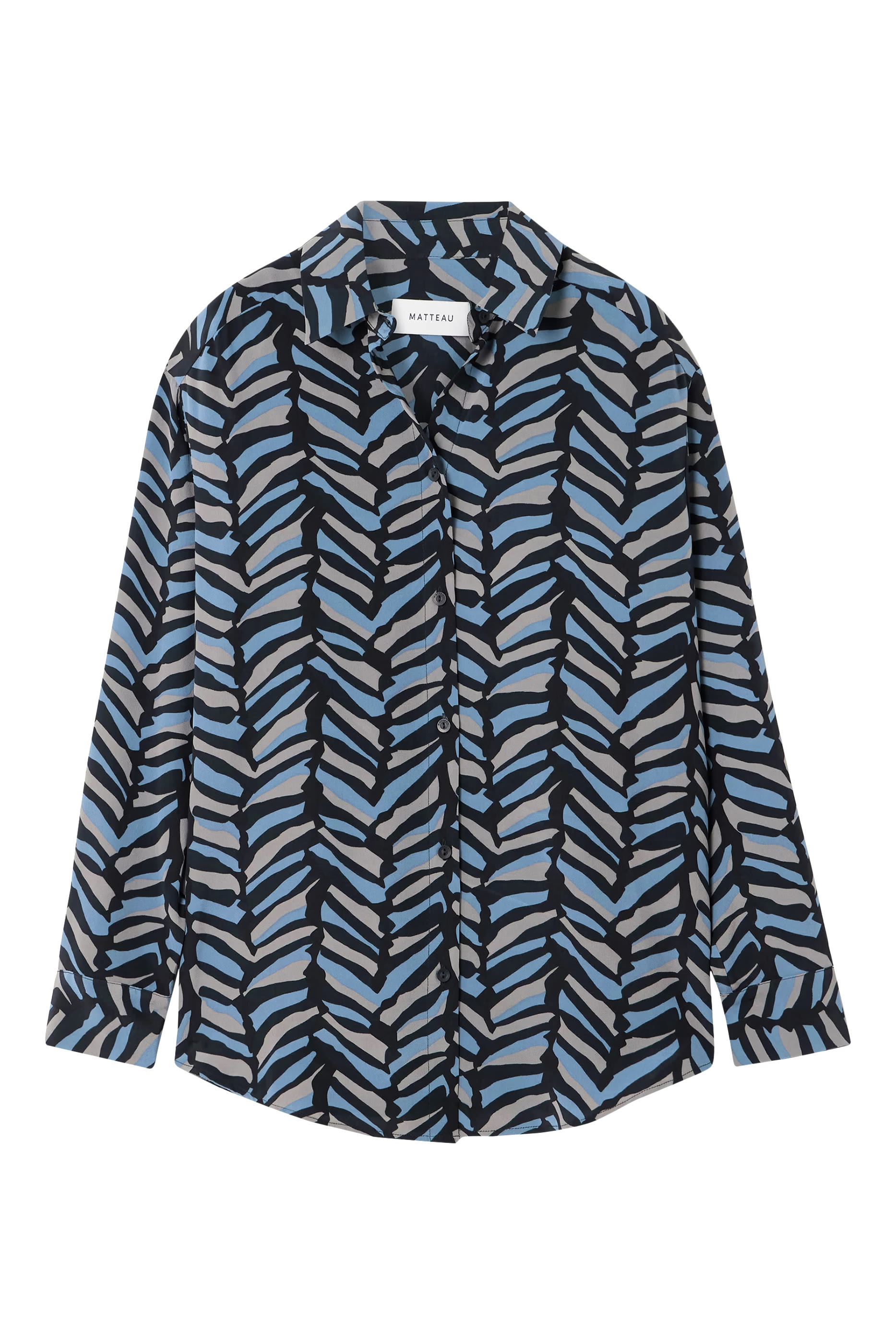 قميص بقصة فضفاضة بأكمام قصيرة