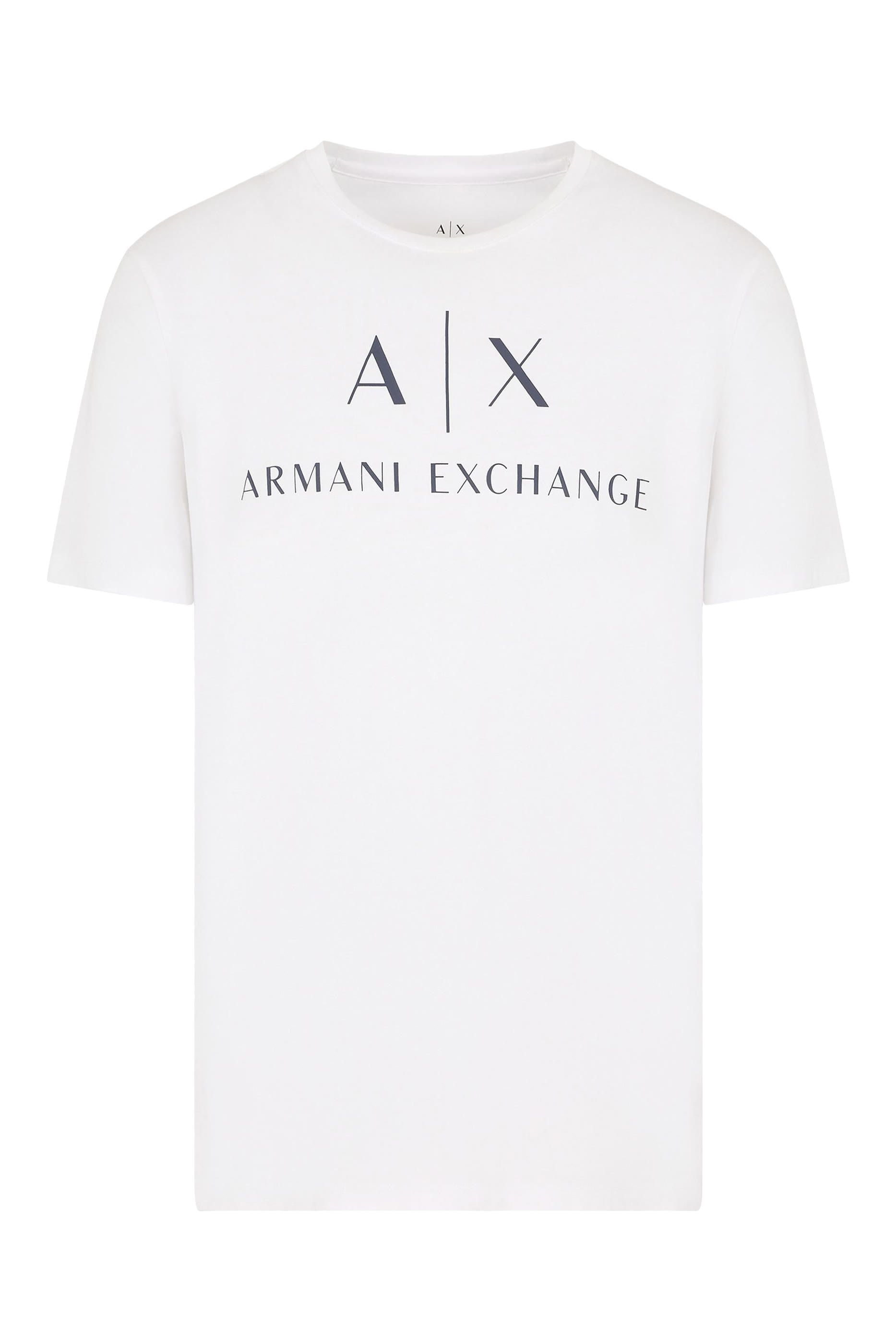 تي شيرت بطبعة حروف شعار الماركة 