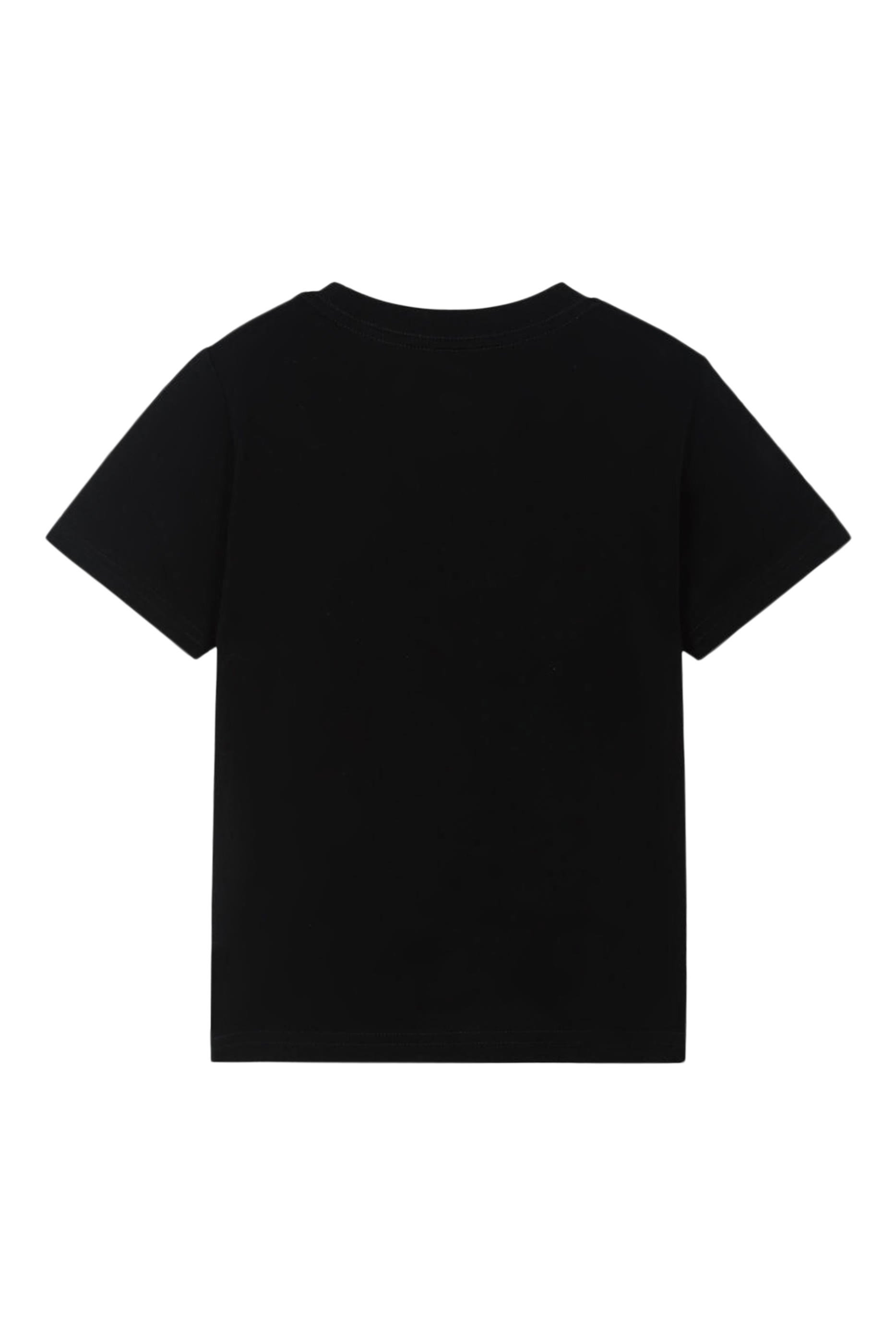 تيشيرت بأكمام قصيرة وشعار الماركة للأطفال