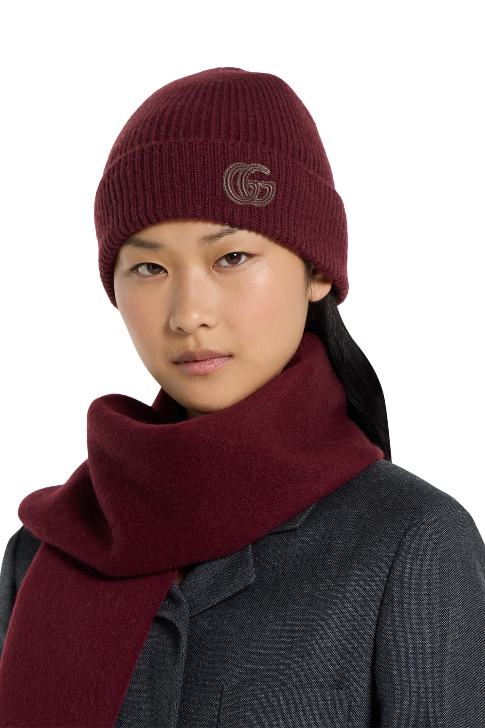 وشاح برقعة بشعار الماركة كشمير