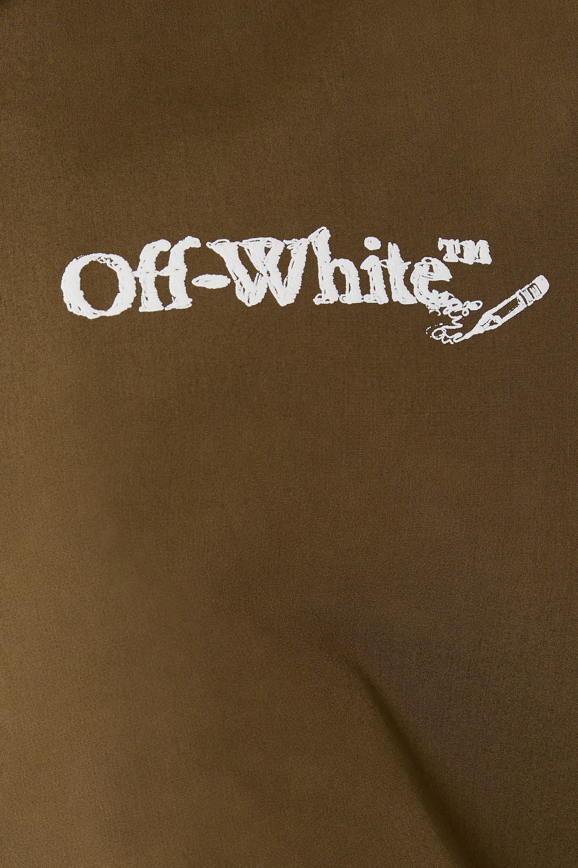 قميص بطبعة خربشات وأسهم بوبلين