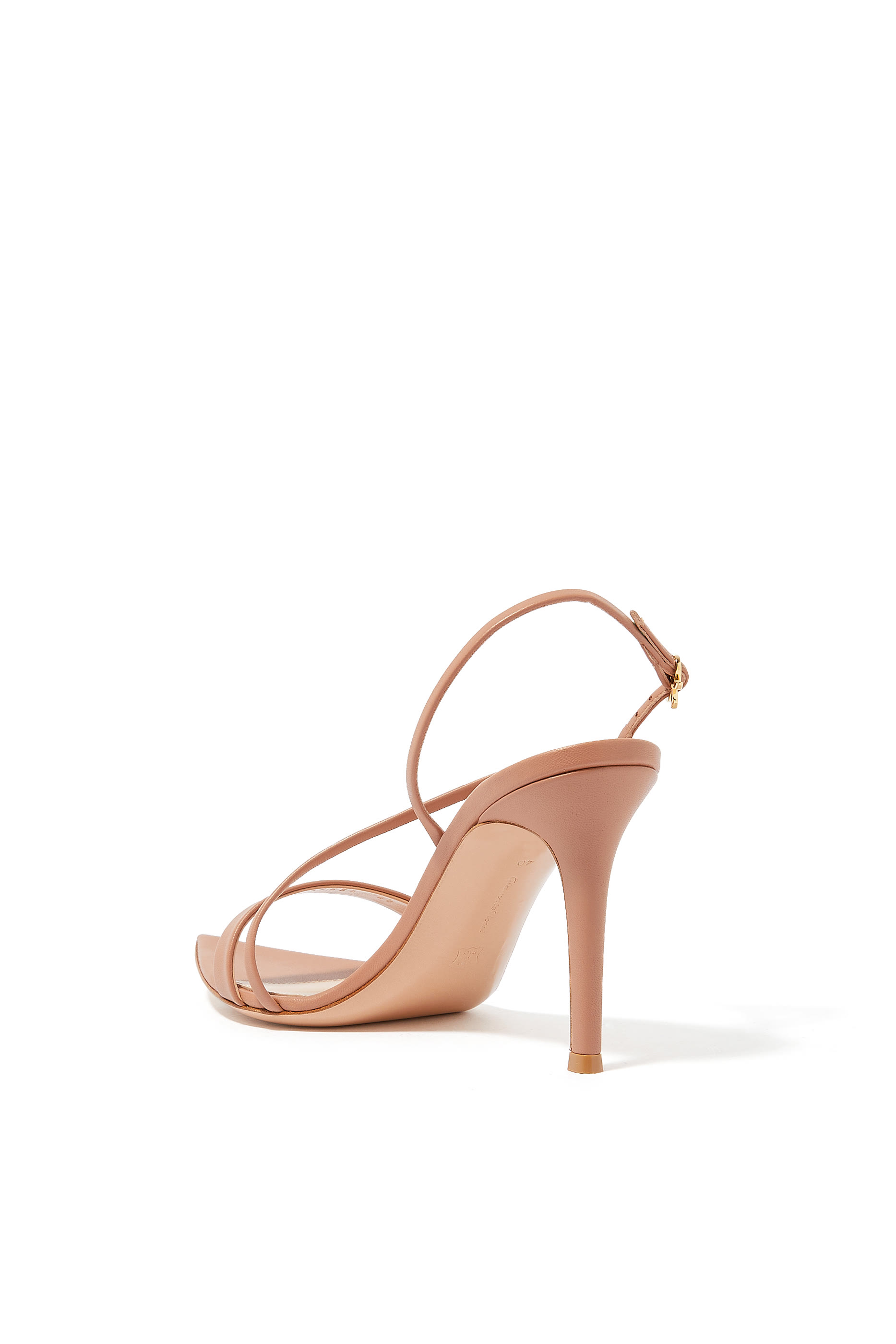 صندل ريبون 85 بسير كاحل متقاطع جلد