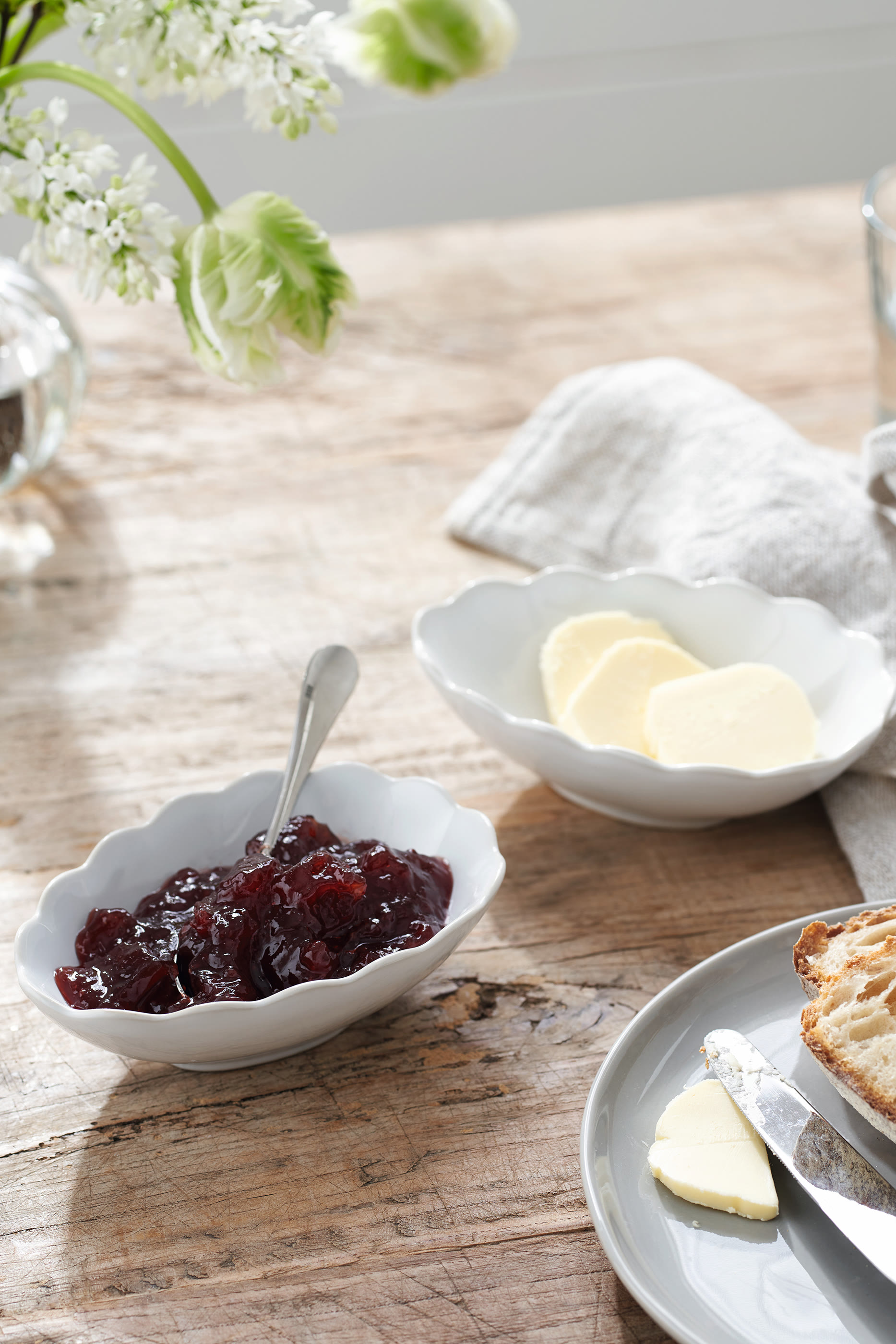 مجموعة أوعية تقديم بورتوبيلو بحافة صدفية