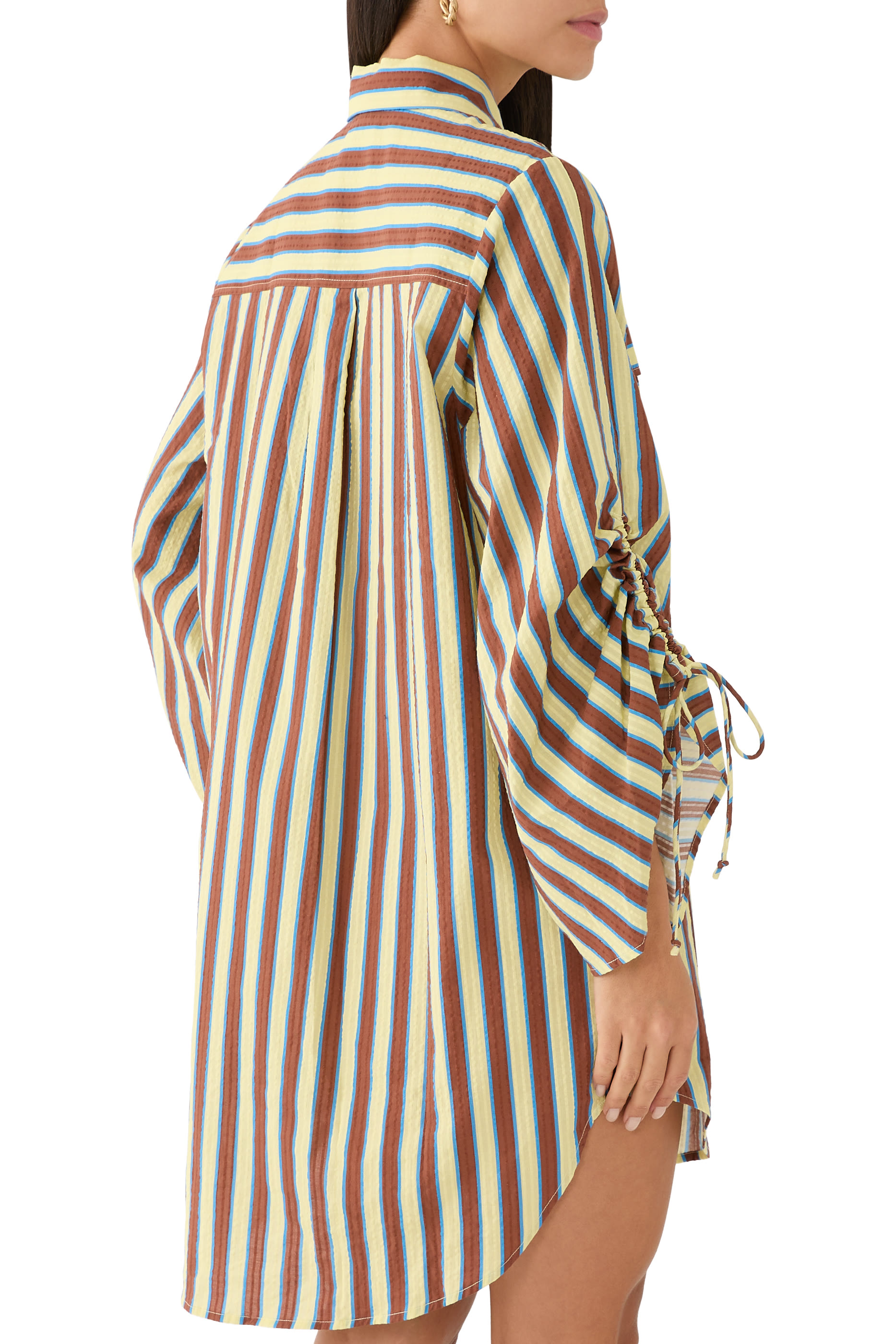 قميص تامسين بكشكش للشاطئ