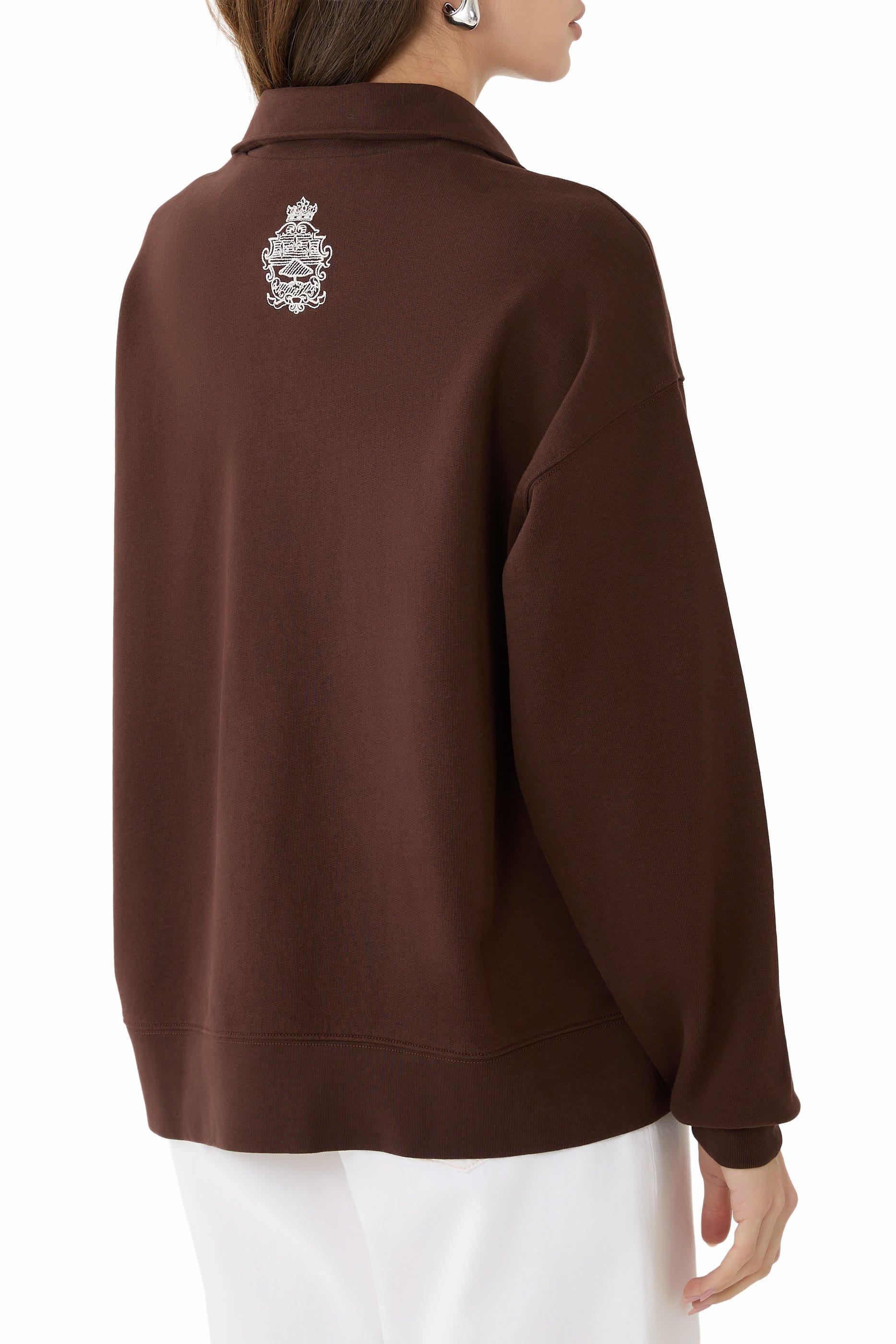 سويت شيرت بولو ريتز بنصف سحاب