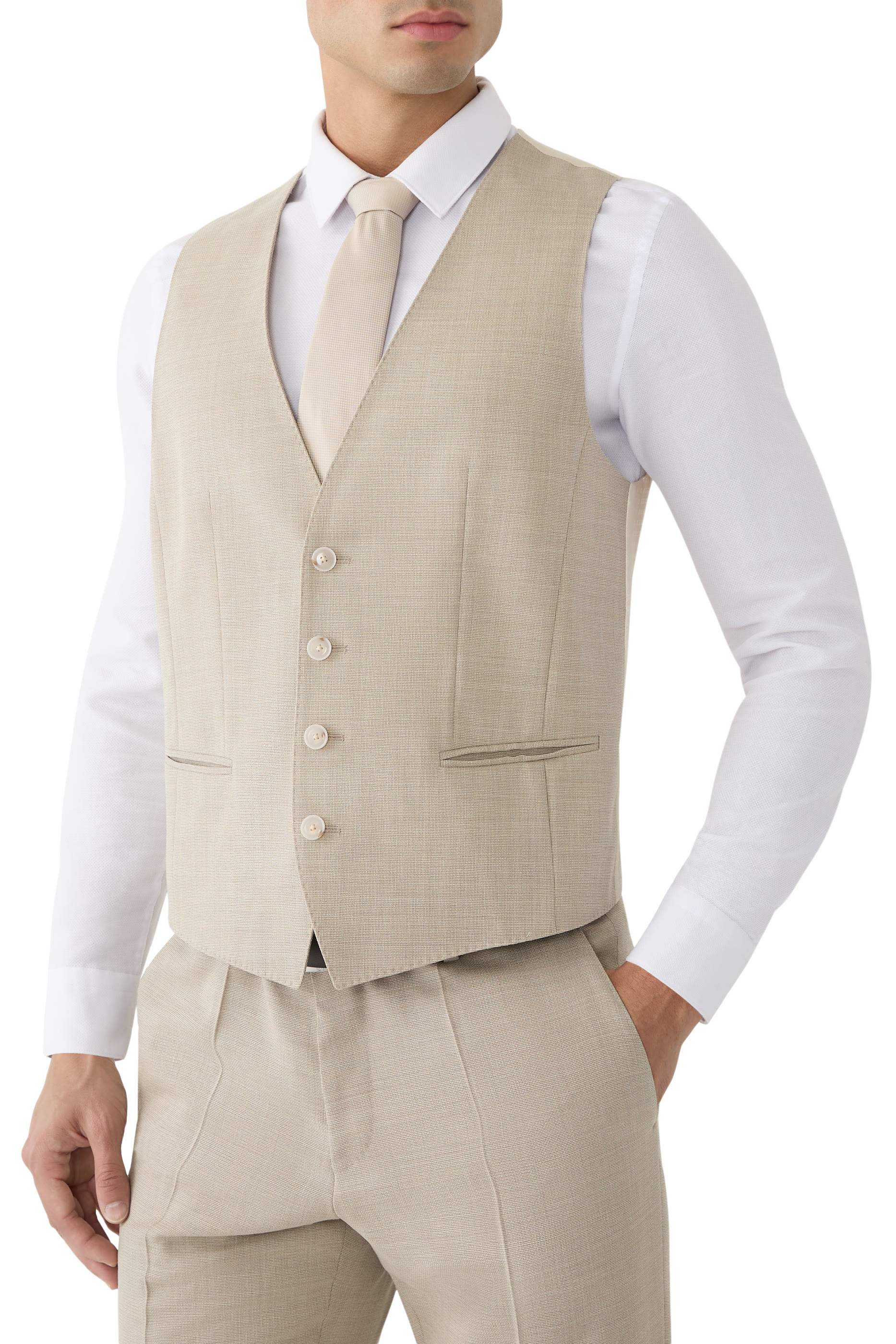 ربطة عنق بنمط جاكار صغير