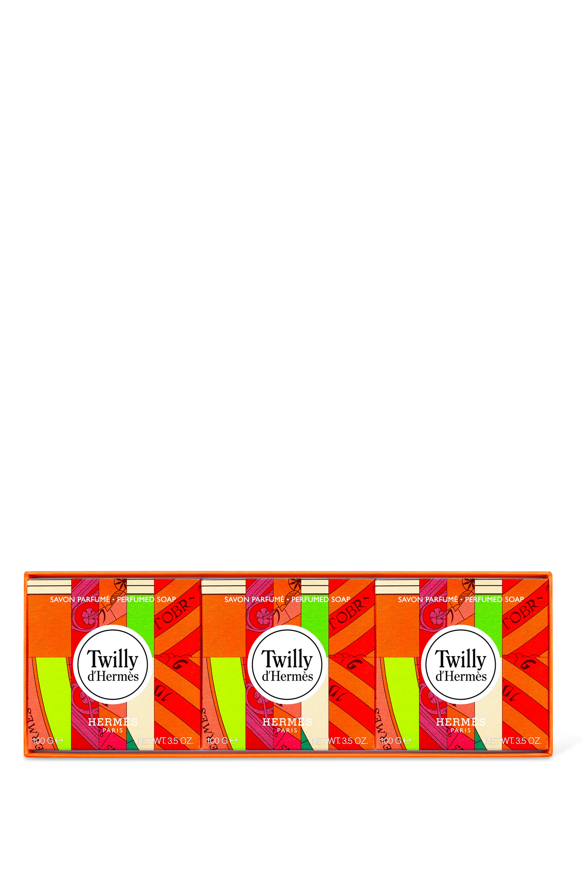 عدّة من ثلاثة صابونات من ماء عطر ,Twilly d'Hermès