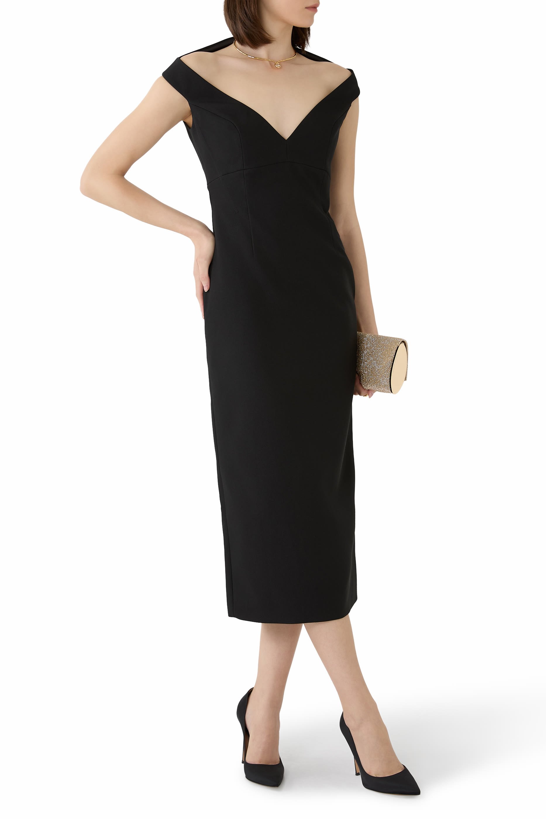 فستان مونيكا متوسط الطول