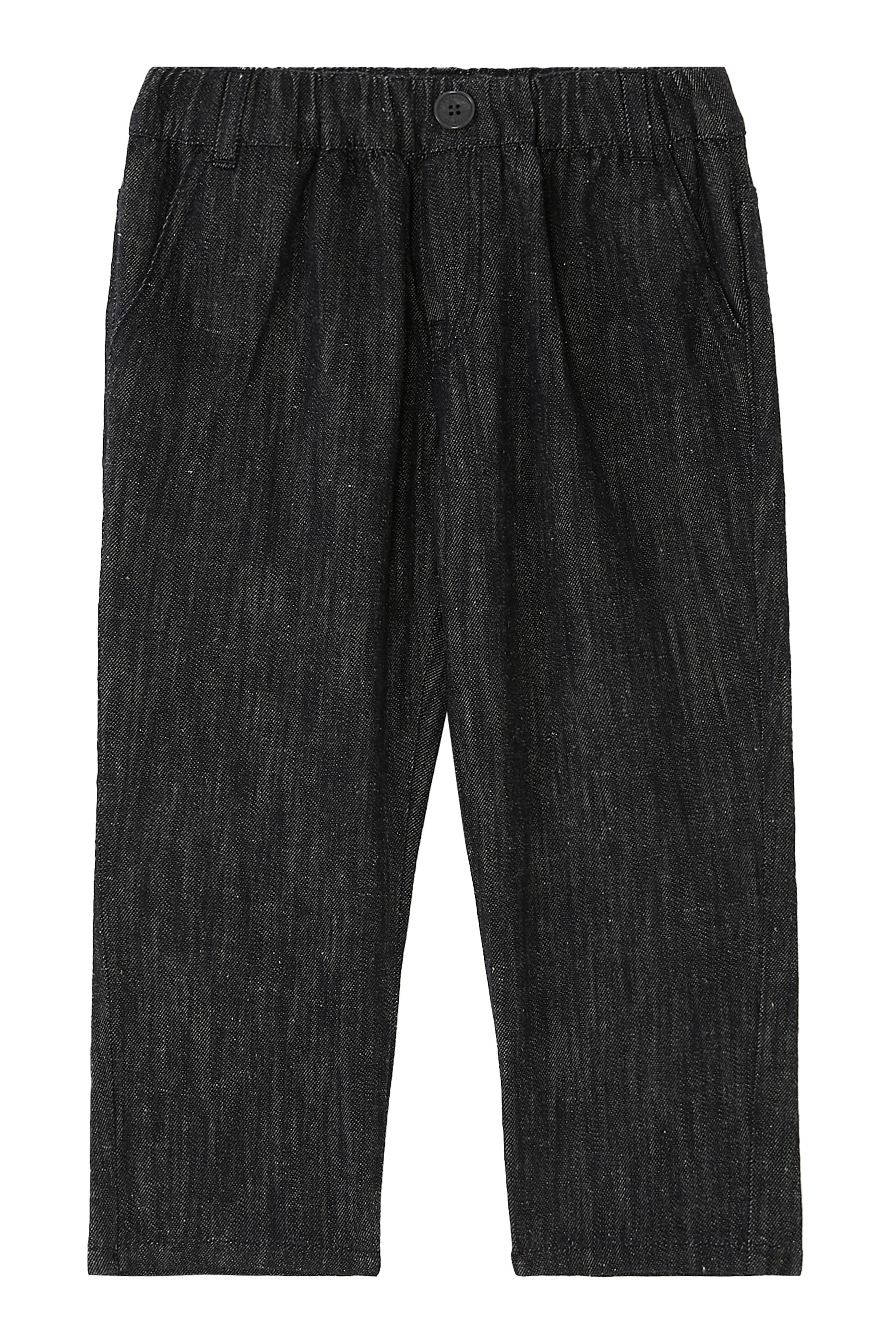 بنطال مطرز بشعار الماركة للأطفال